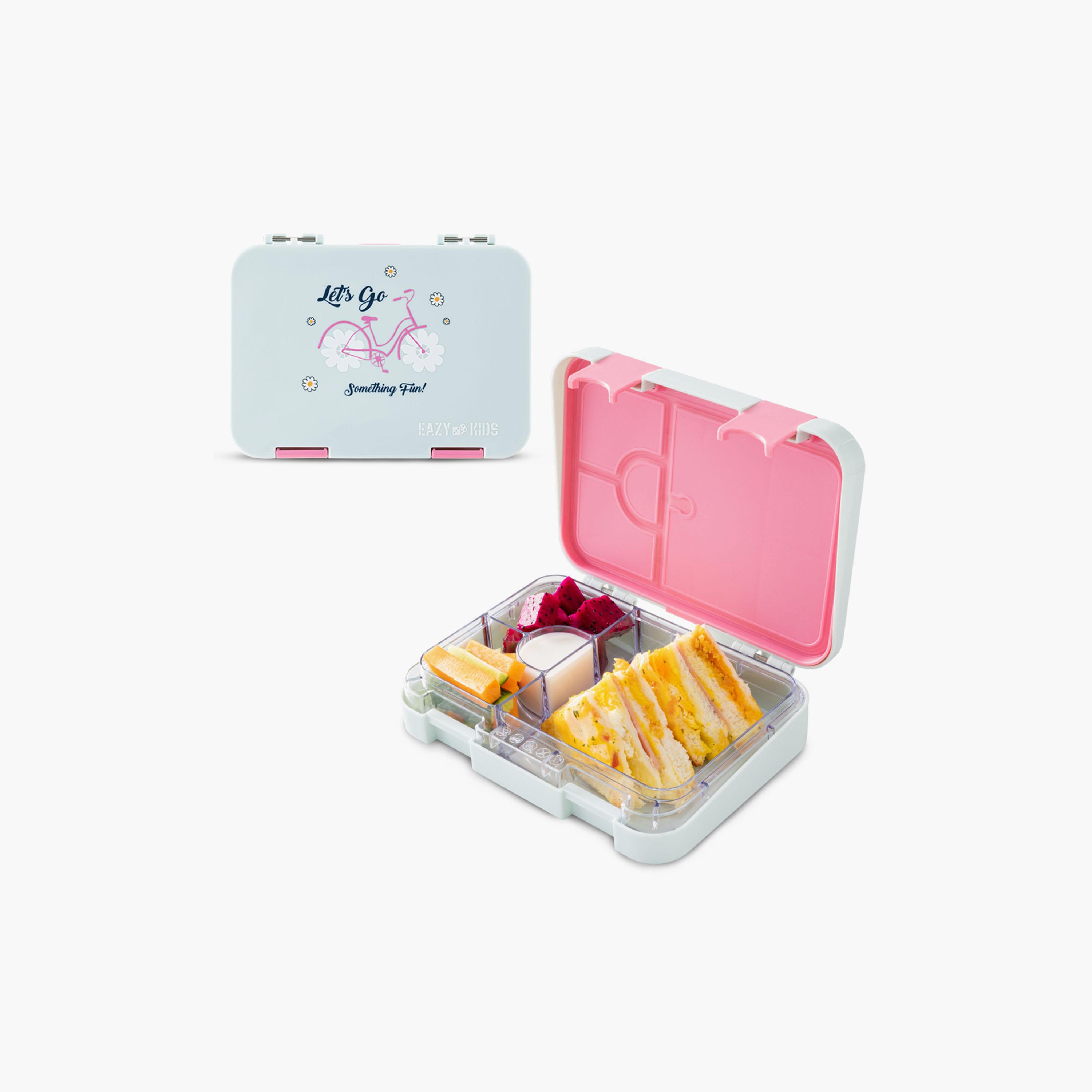 صندوق غداء بينتو بـ 4 أقسام ومقاوم للتسريب وخالي من مادة BPA من إيزي كيدز-school-lunchessentials-lunchboxes-image-1
