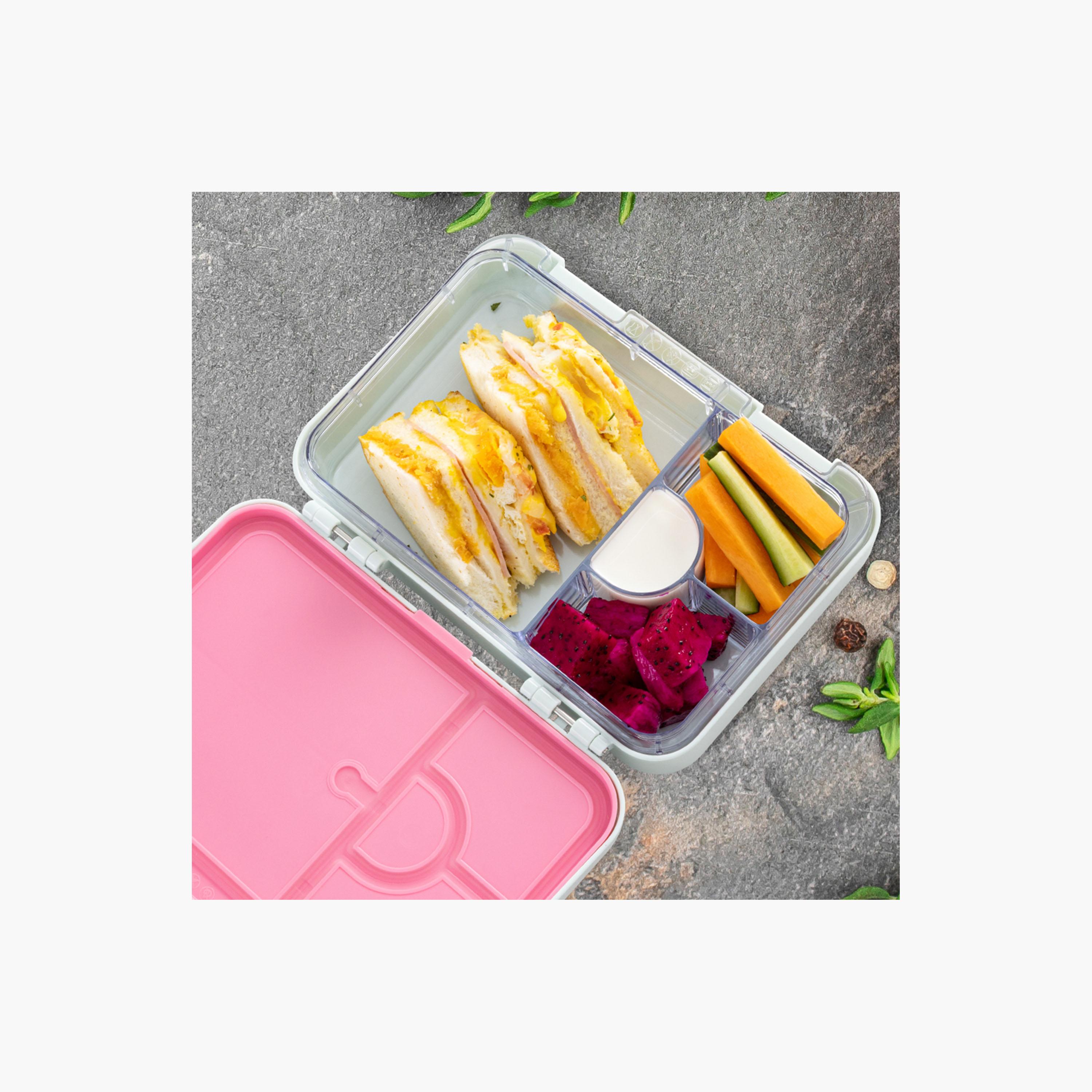 صندوق غداء بينتو بـ 4 أقسام ومقاوم للتسريب وخالي من مادة BPA من إيزي كيدز-school-lunchessentials-lunchboxes-image-5