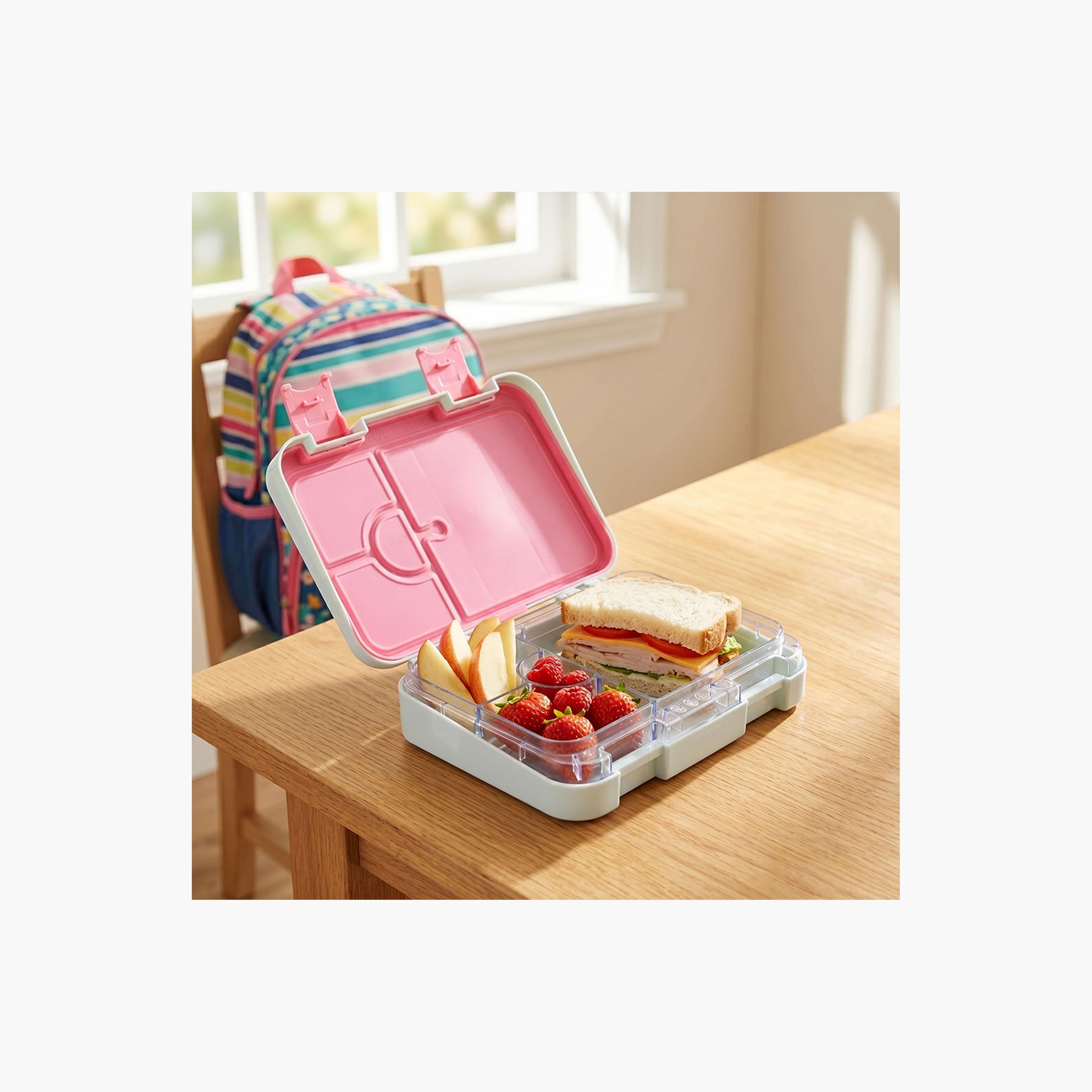 صندوق غداء بينتو بـ 4 أقسام ومقاوم للتسريب وخالي من مادة BPA من إيزي كيدز-school-lunchessentials-lunchboxes-image-6