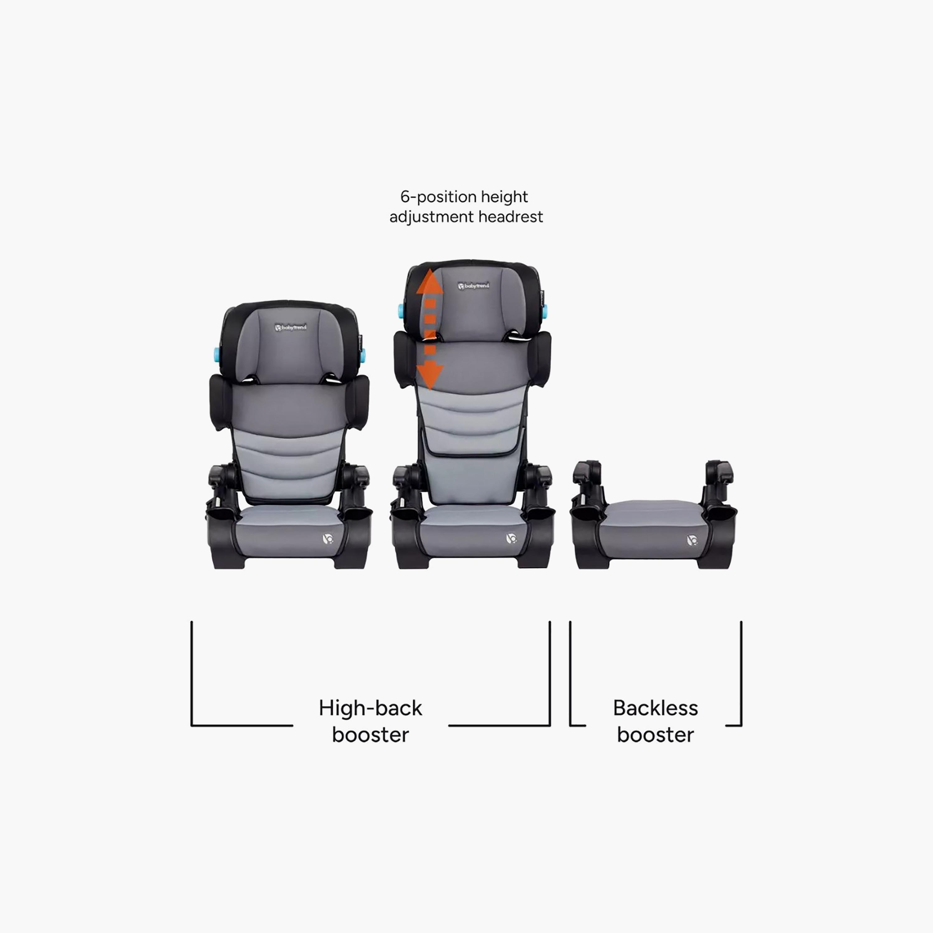Baby Trend Koa Slim High Back Booster Car Seat with Side Sun Visors and Latch-baby-gear-carseats-image-11