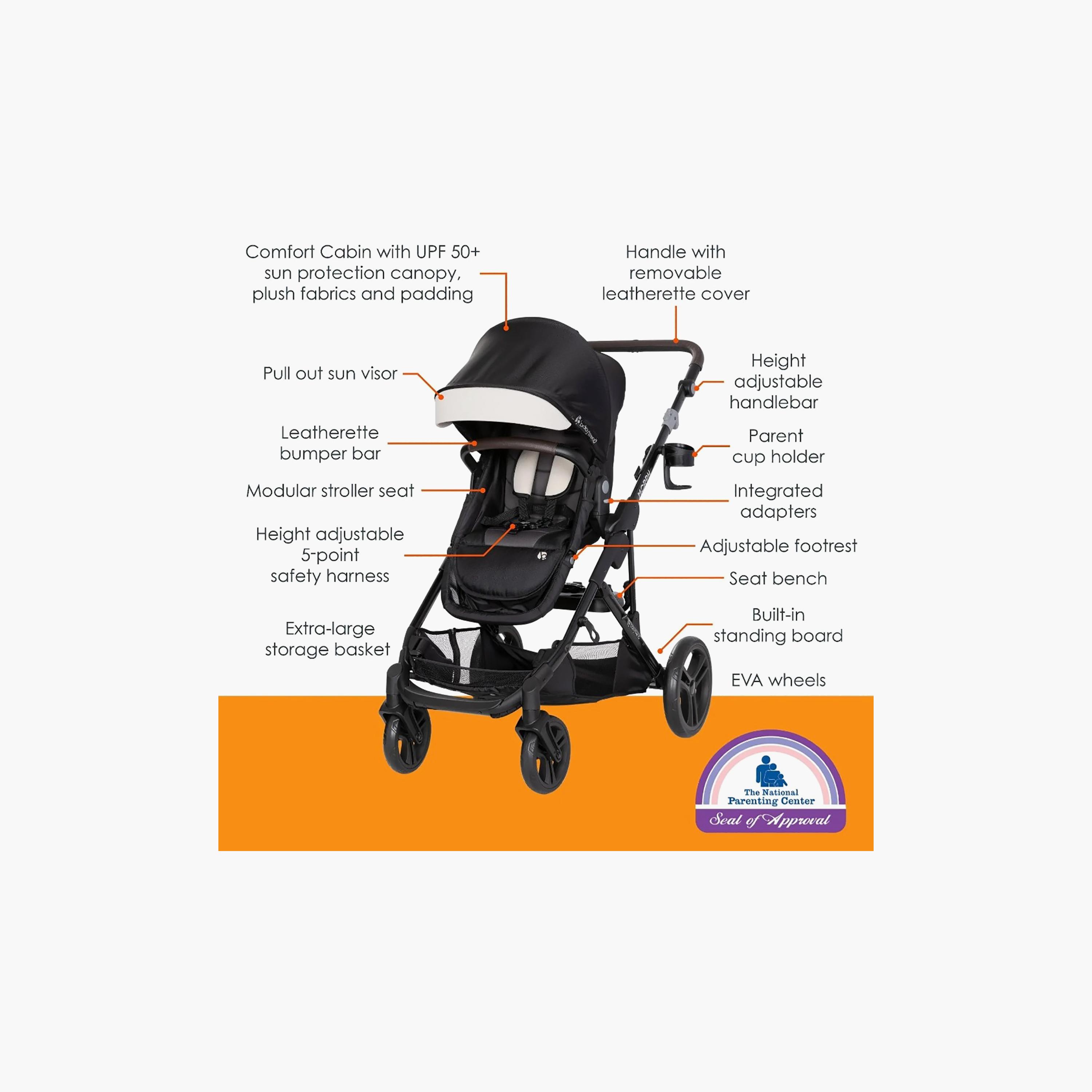 Baby Trend Morph Single to Double Modular Stroller with Car Seat-baby-gear-strollersandprams-travelsystems-image-8