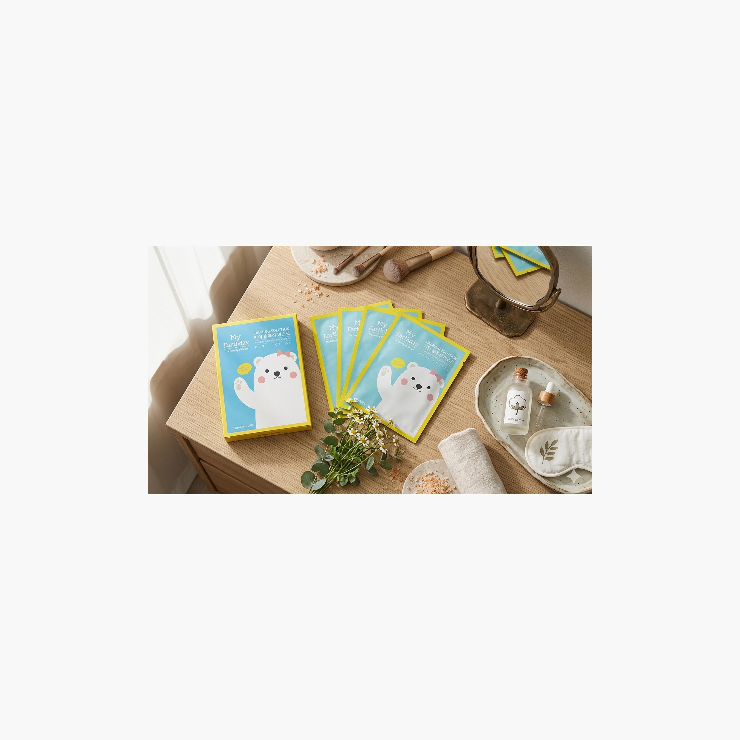 My Earth Day 5-Piece Calming Solution Mask - 18 gm-baby-healthandsafety-facemasks-image-2