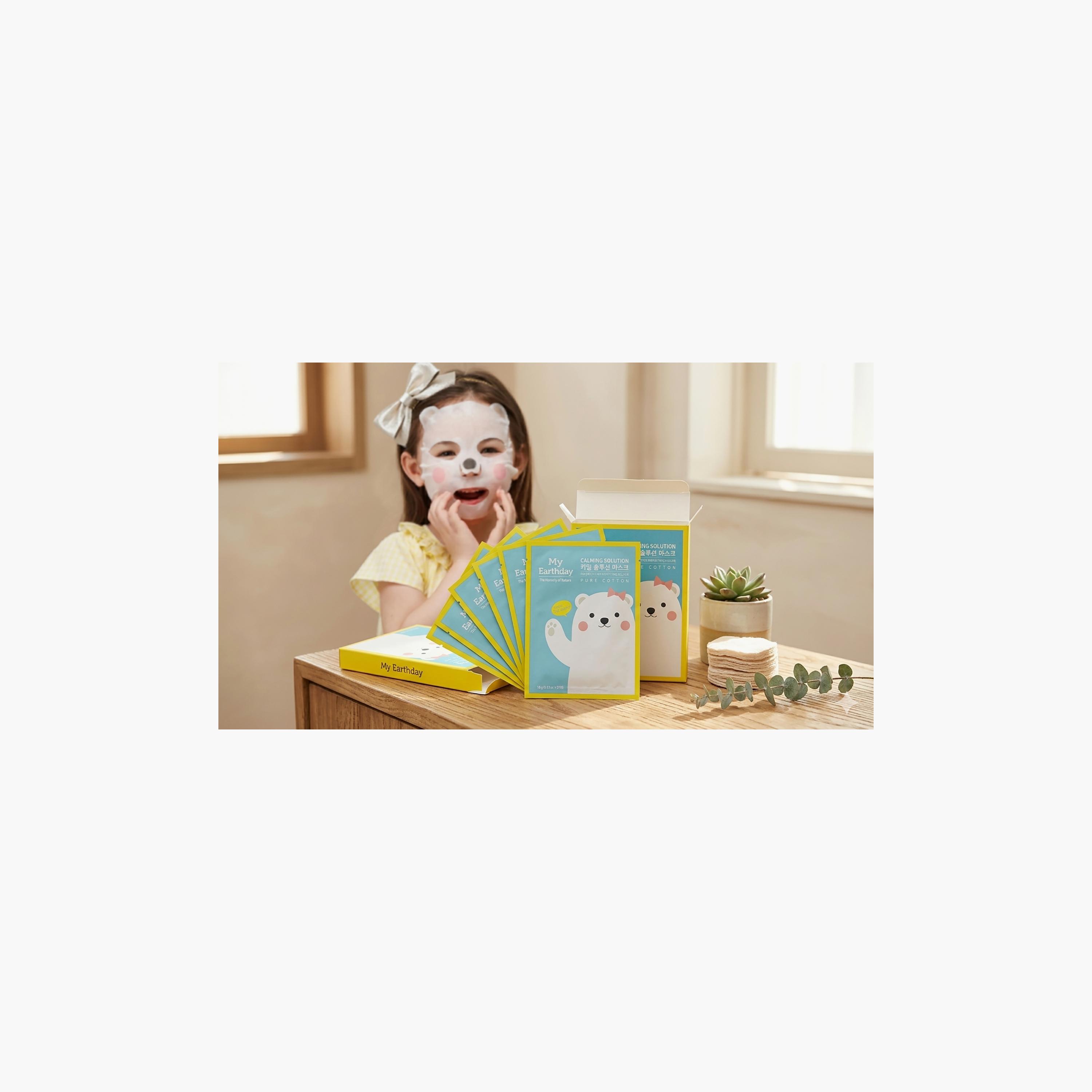 My Earth Day 5-Piece Calming Solution Mask - 18 gm-baby-healthandsafety-facemasks-image-3