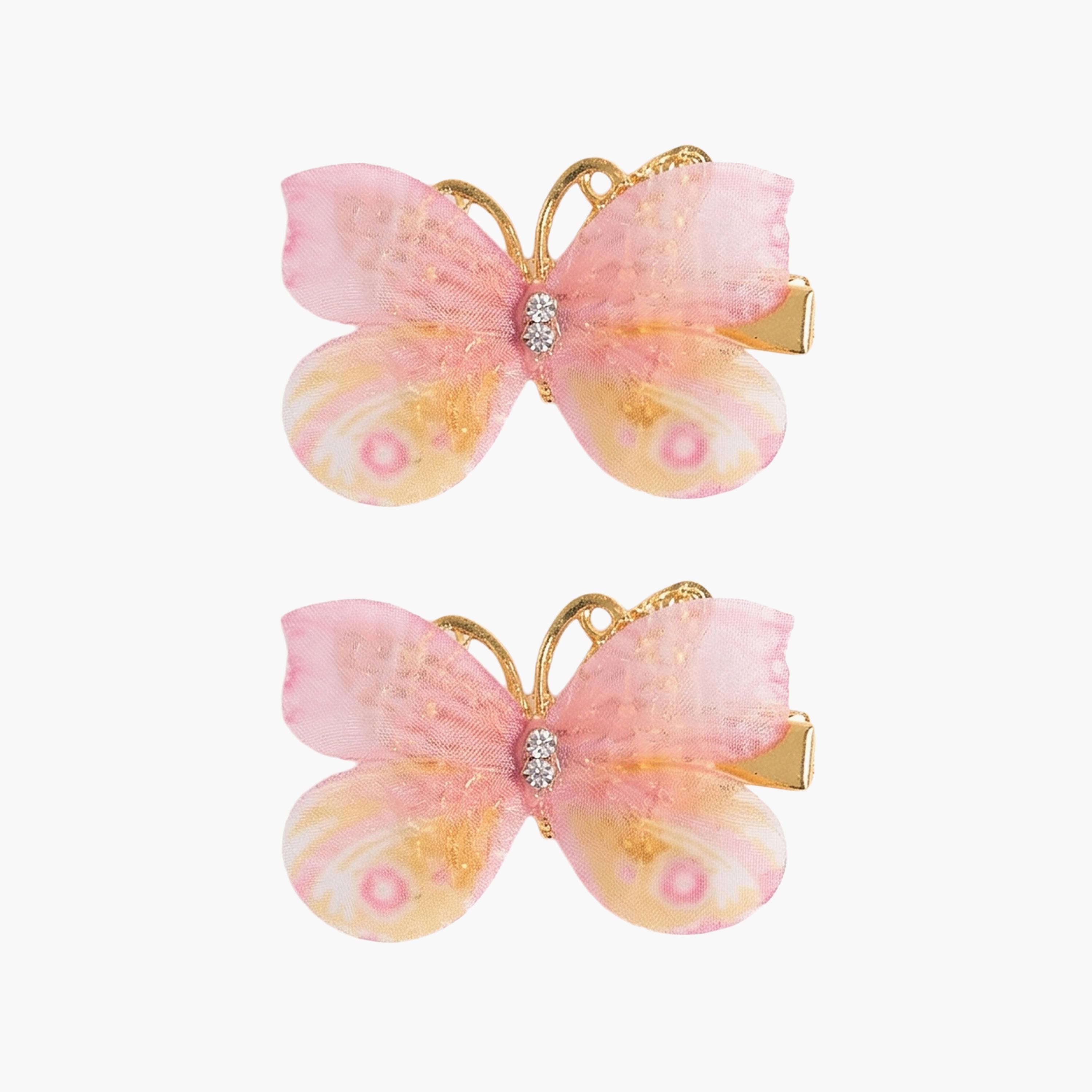 زوج مشابك شعر (توك) على شكل فراشة من ليتل لاكشريز-girls-accessories-hairaccessories-image-1