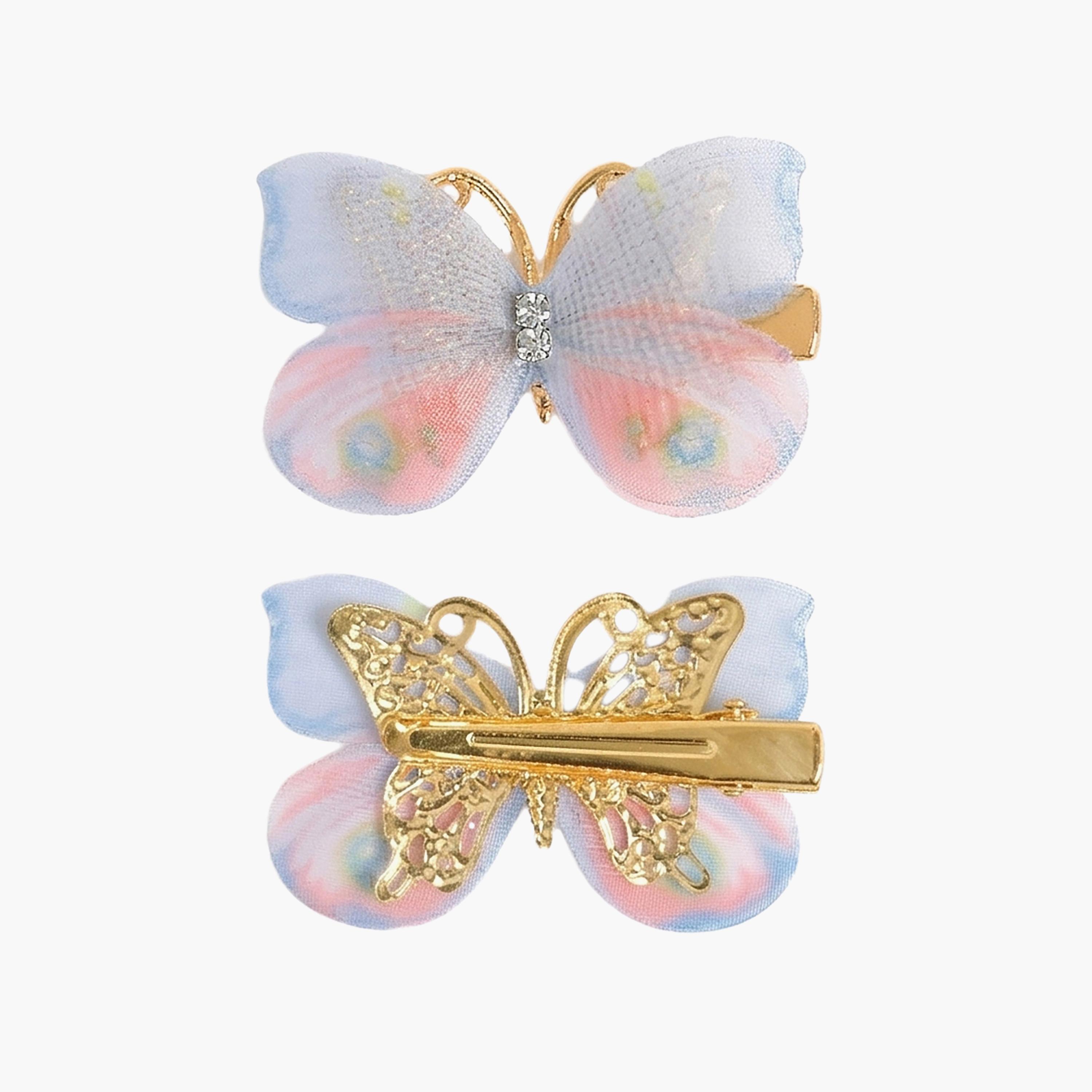 زوج مشابك شعر (توك) على شكل فراشة من ليتل لاكشريز-girls-accessories-hairaccessories-image-2