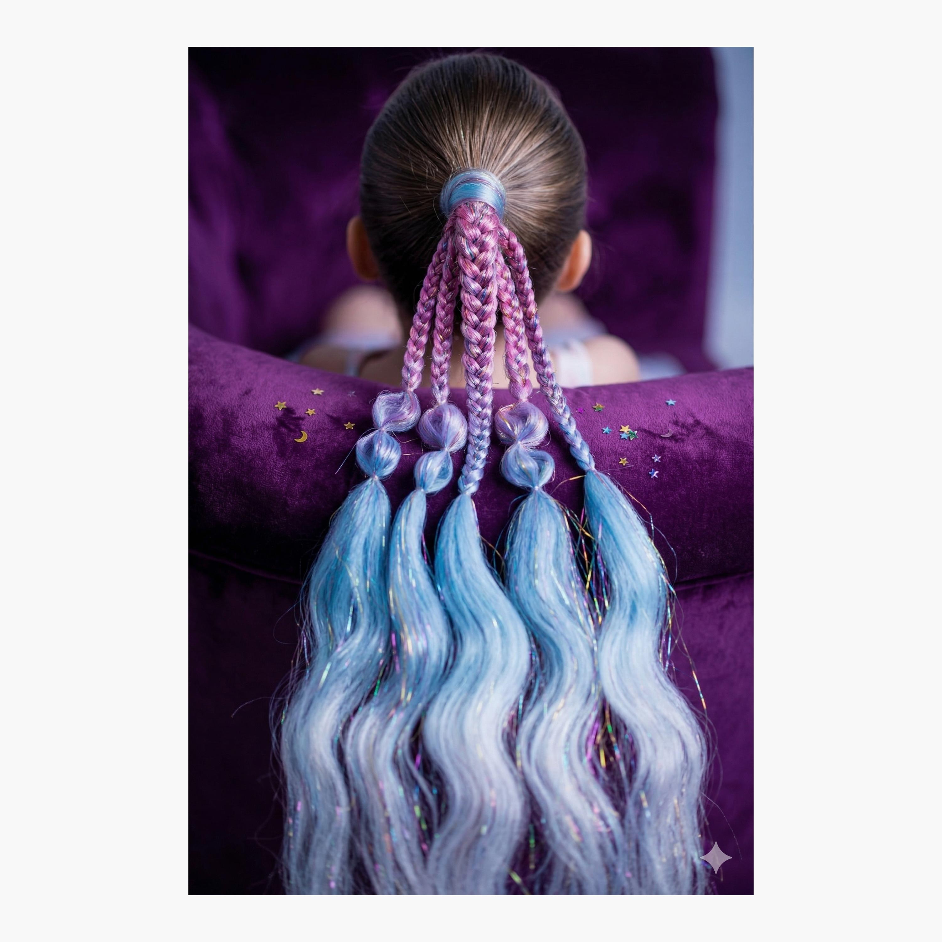 خصلة شعر مستعار (إكستنشن) بضفيرة لذيل الحصان من ليتل لاكشريز-girls-accessories-hairaccessories-image-3