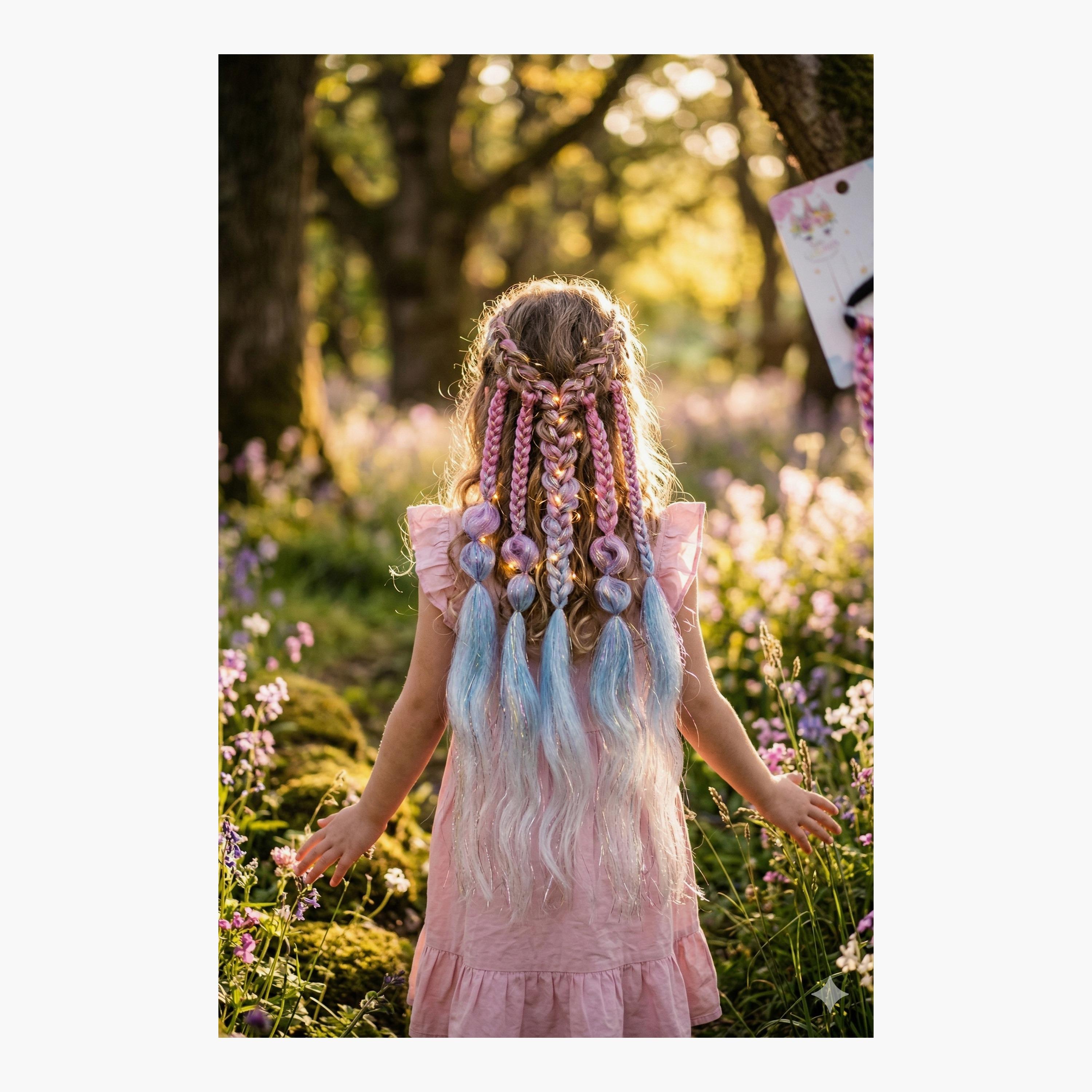 خصلة شعر مستعار (إكستنشن) بضفيرة لذيل الحصان من ليتل لاكشريز-girls-accessories-hairaccessories-image-4