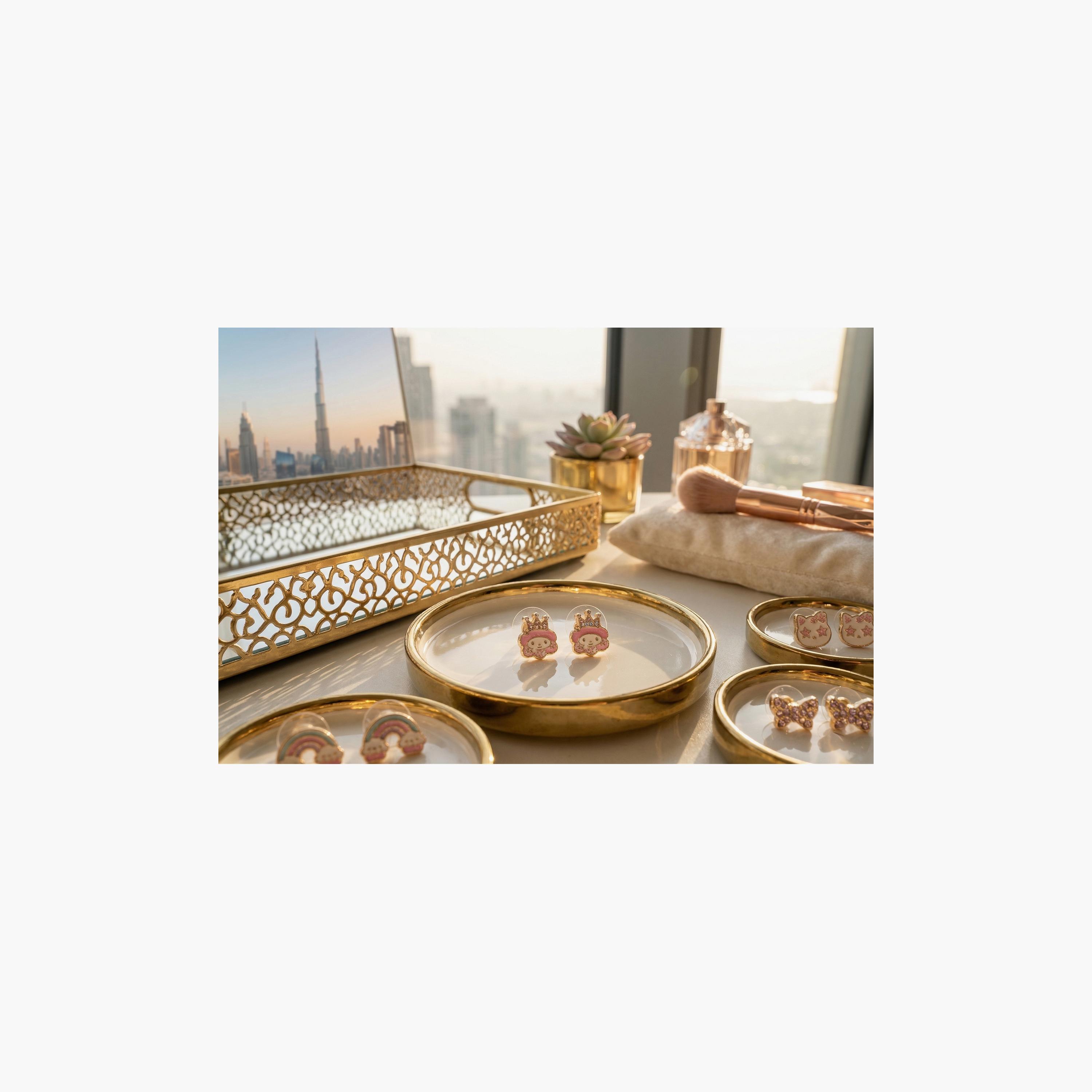 مجموعة أقراط (حلقان) "الملاك الصغير" مكونة من 4 أزواج من ليتل لاكشريز-girls-accessories-jewellery-image-2