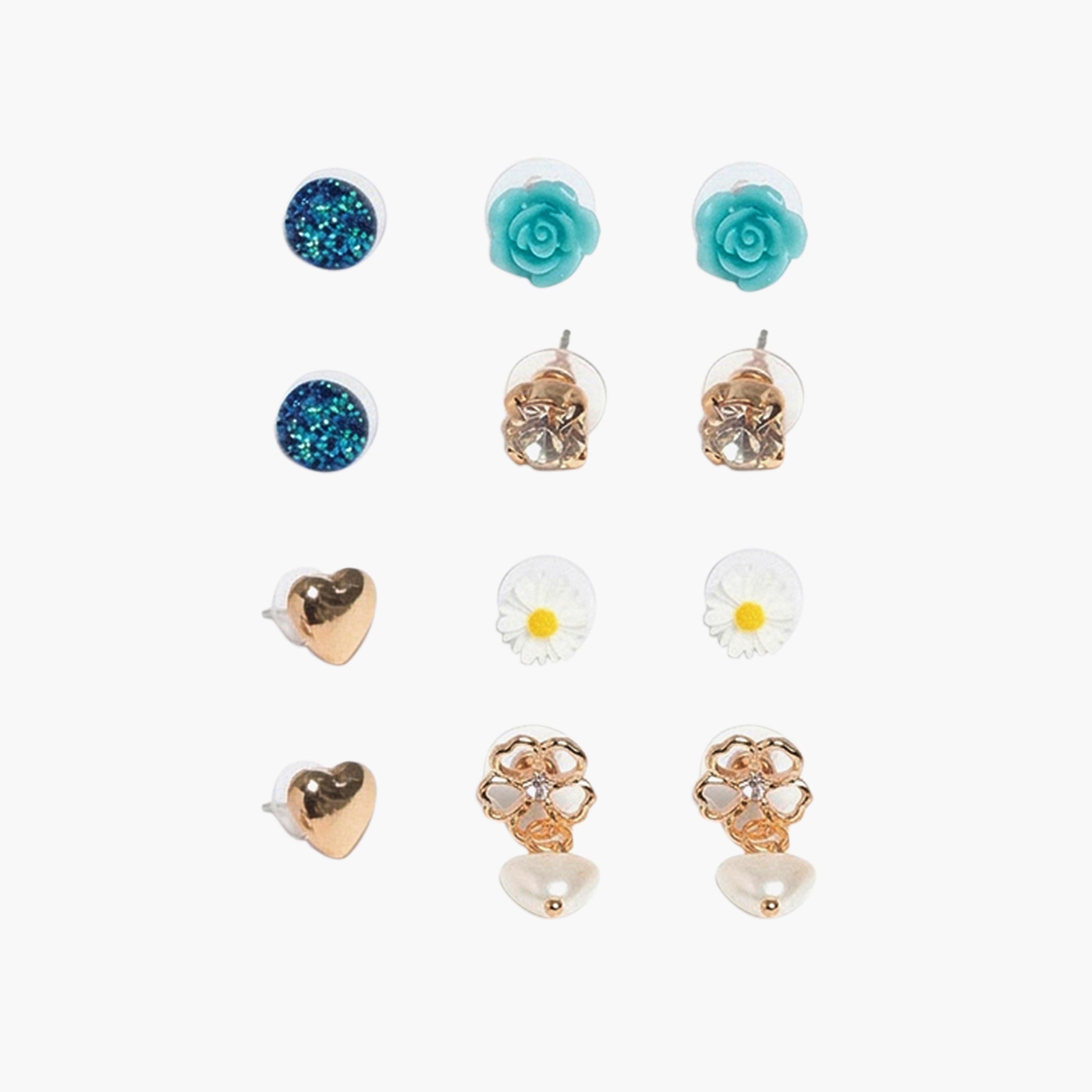 مجموعة أقراط (حلقان) "الملاك الصغير" مكونة من 6 أزواج من ليتل لاكشريز-girls-accessories-jewellery-image-1