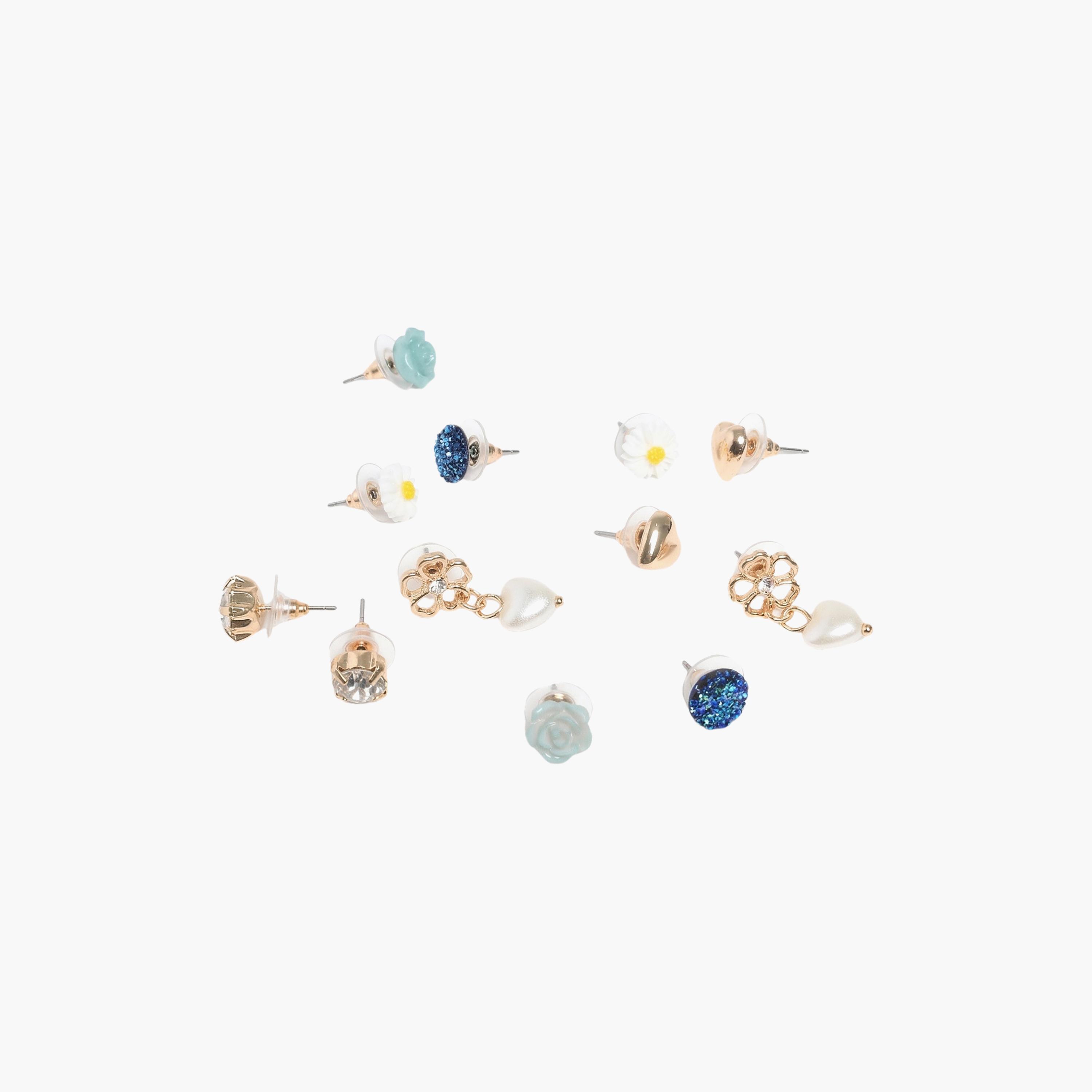 مجموعة أقراط (حلقان) "الملاك الصغير" مكونة من 6 أزواج من ليتل لاكشريز-girls-accessories-jewellery-image-2