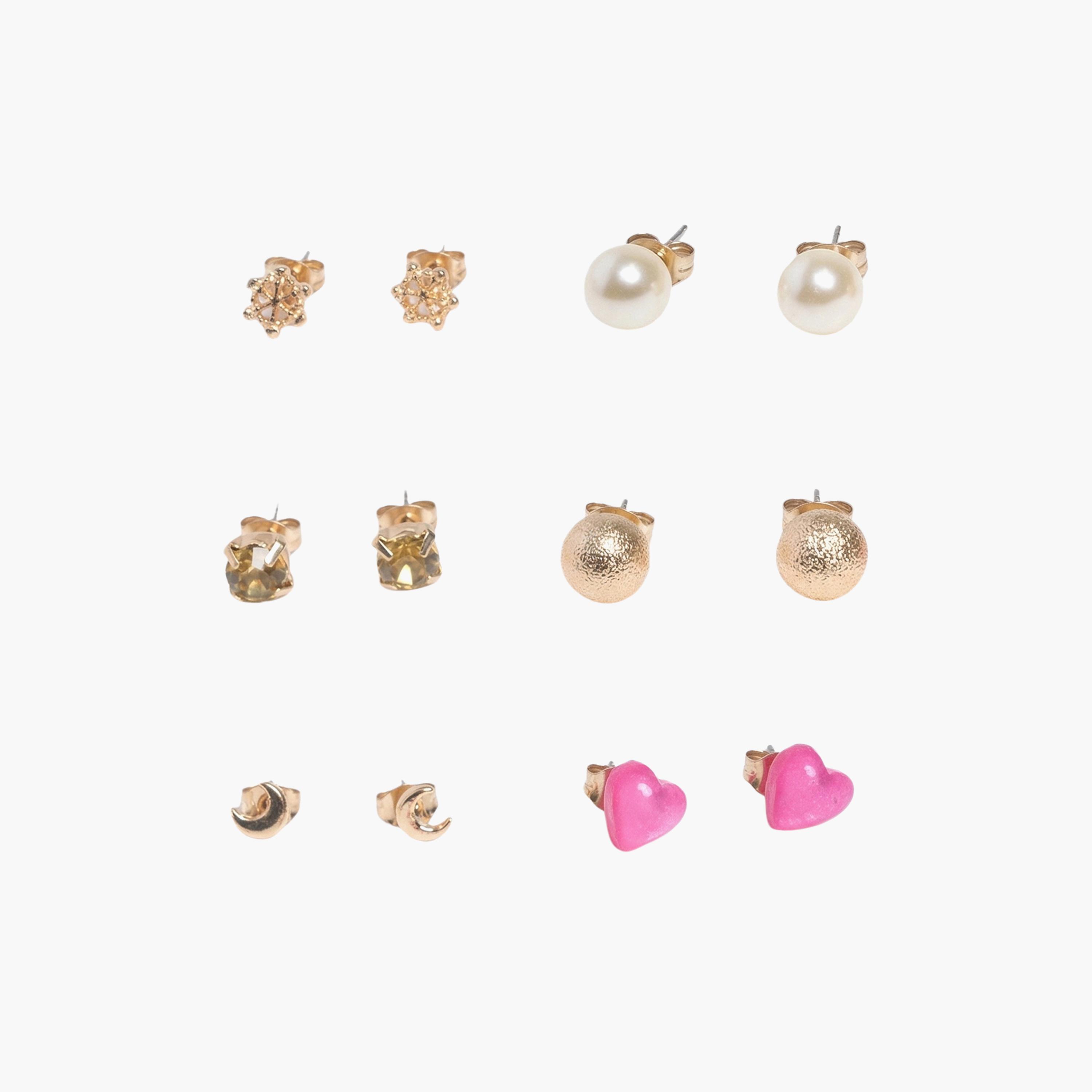 مجموعة أقراط (حلقان) "الملاك الصغير" مكونة من 6 أزواج من ليتل لاكشريز-girls-accessories-jewellery-image-1