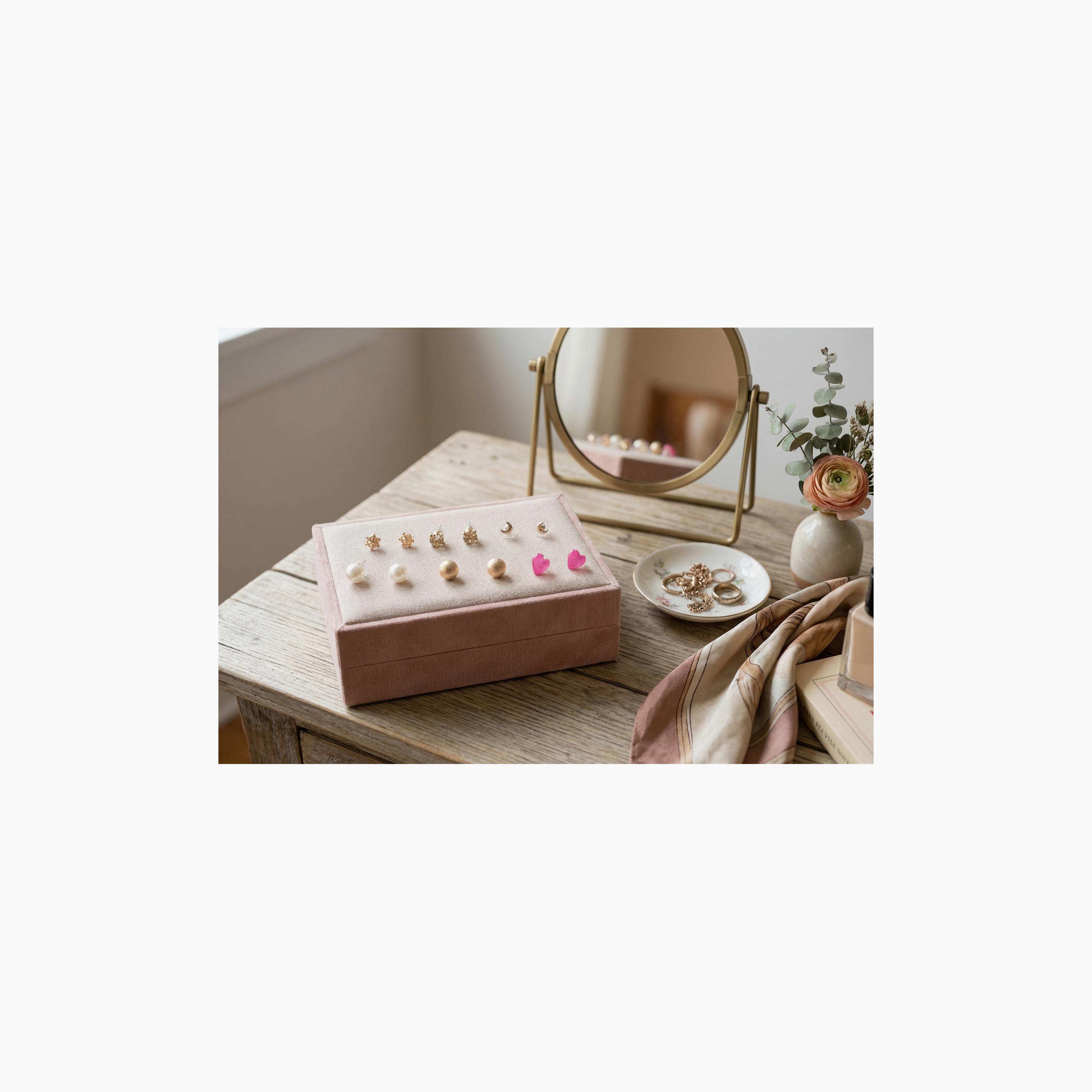 مجموعة أقراط (حلقان) "الملاك الصغير" مكونة من 6 أزواج من ليتل لاكشريز-girls-accessories-jewellery-image-3