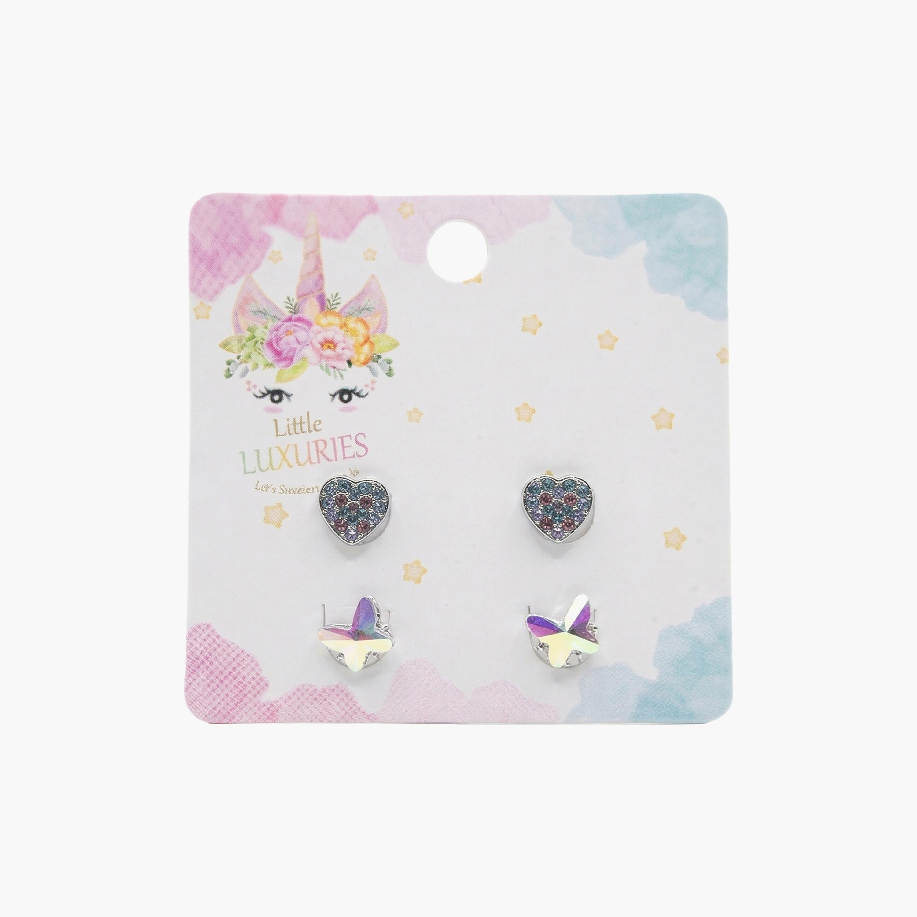 مجموعة أقراط (حلقان) "الملاك الصغير" مكونة من زوجين من ليتل لاكشريز-girls-accessories-jewellery-image-4