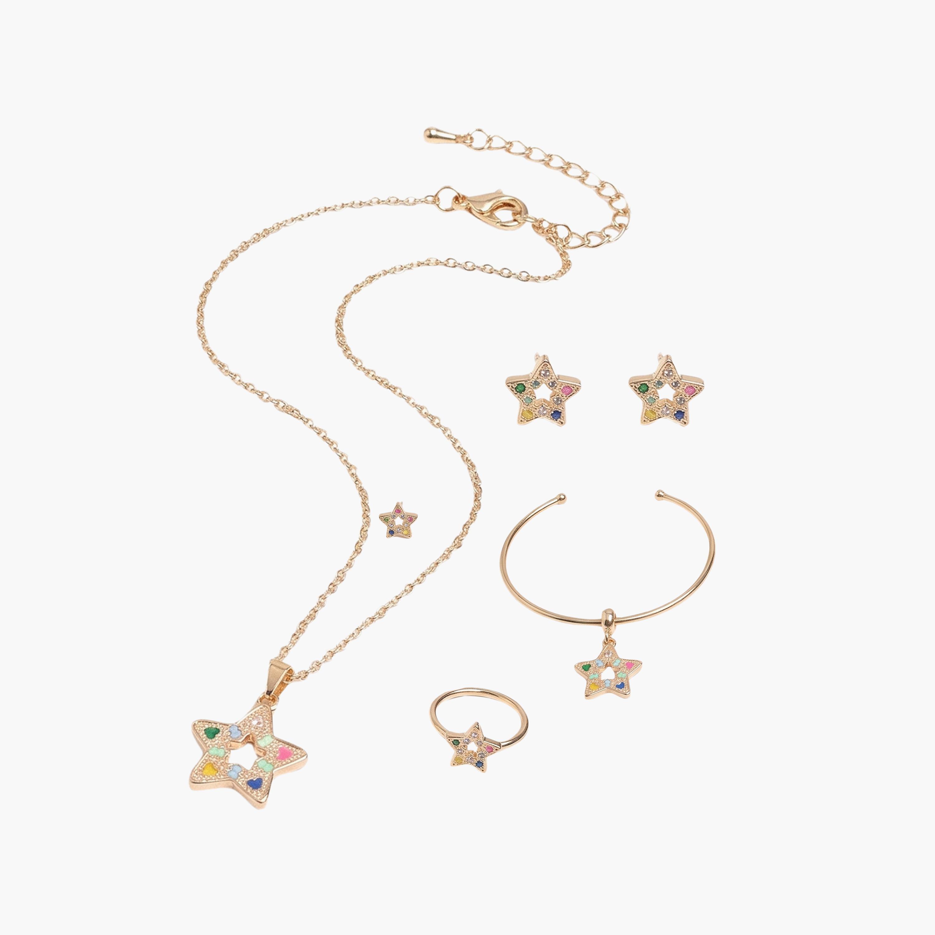 مجموعة مجوهرات وإكسسوارات من المينا على شكل نجمة من ليتل لاكشريز-girls-accessories-jewellery-image-1