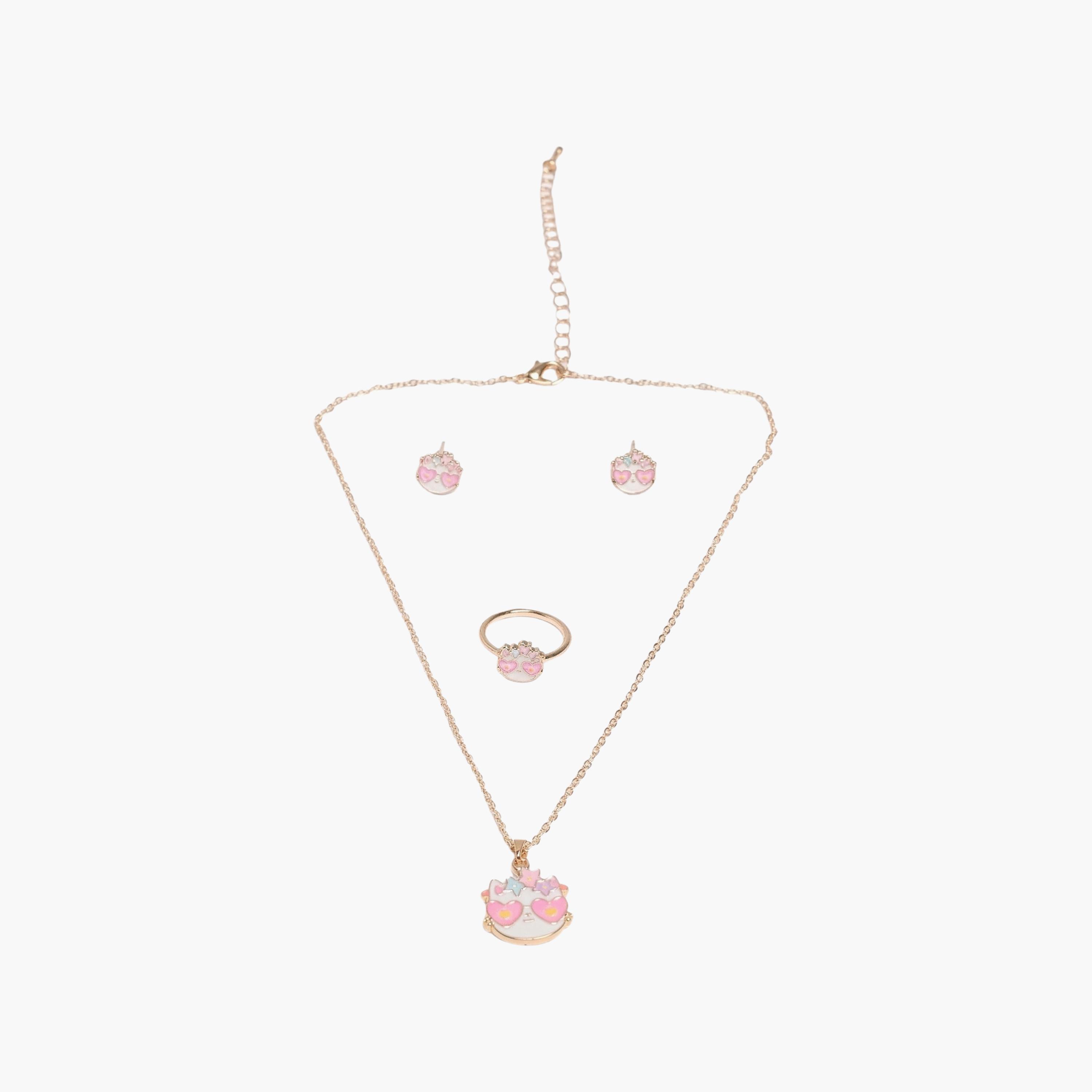 مجموعة مجوهرات وإكسسوارات على شكل قطة من ليتل لاكشريز-girls-accessories-jewellery-image-1