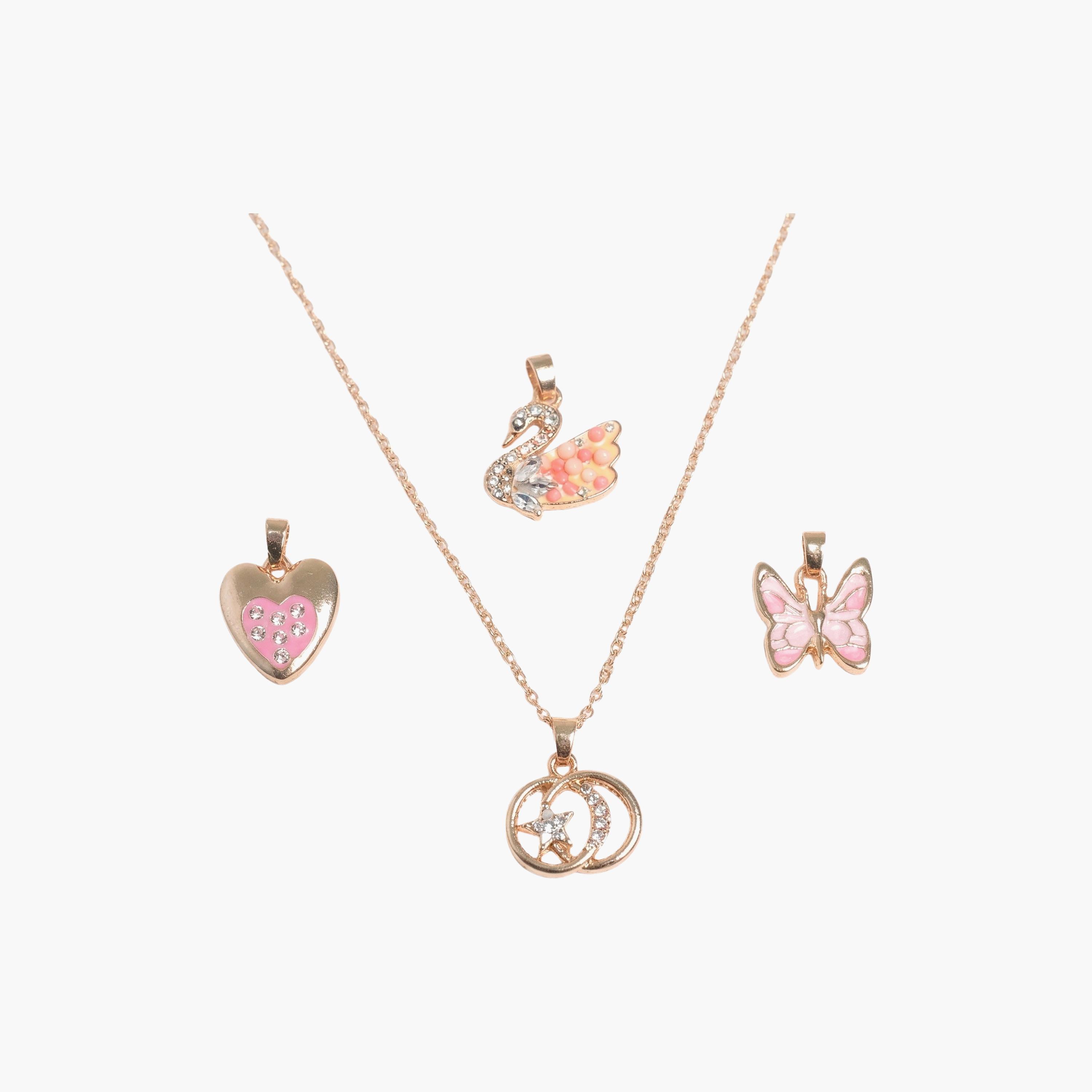مجموعة قلادة (سلسلة) مع دلايات قابلة للتغيير من ليتل لاكشريز-girls-accessories-jewellery-image-1