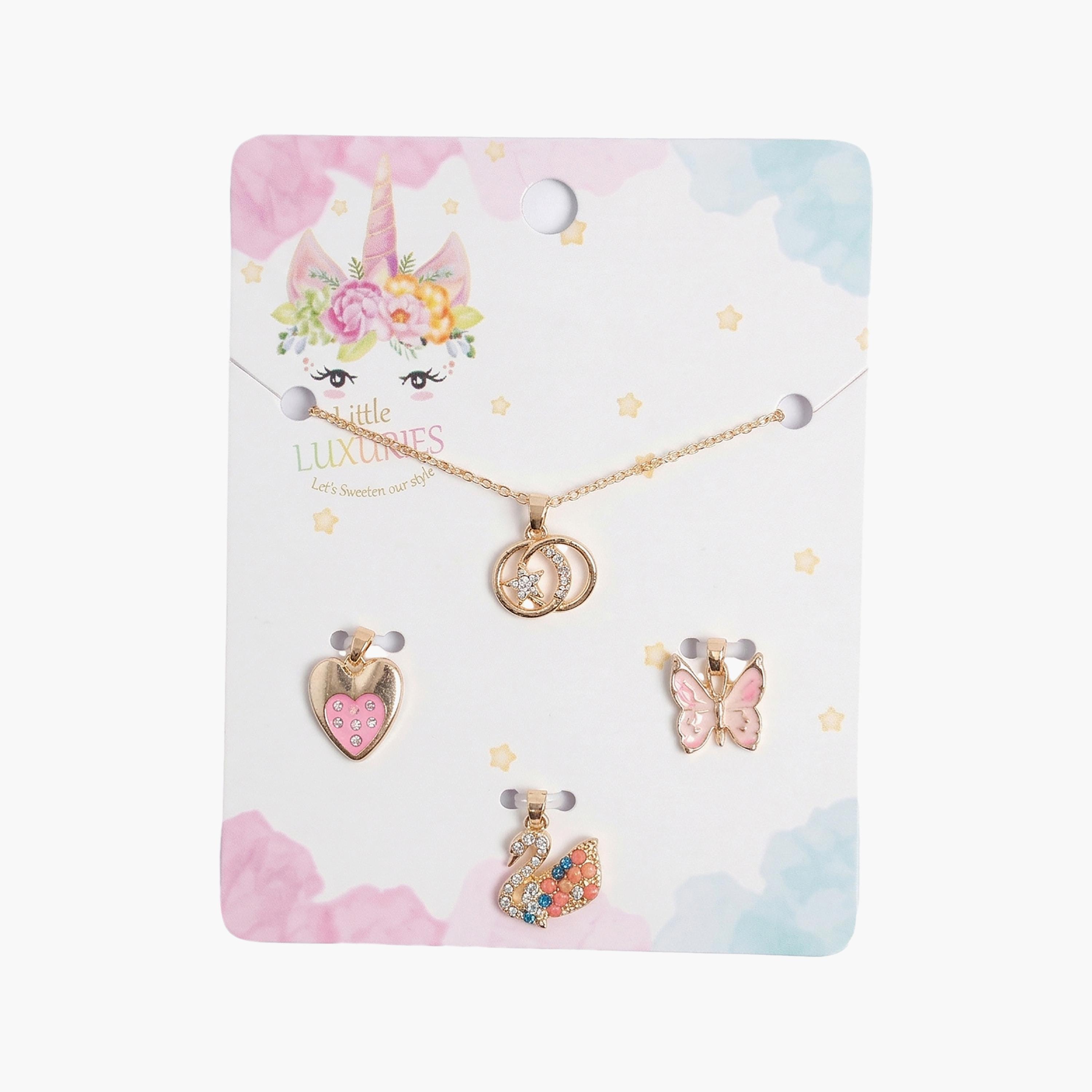 مجموعة قلادة (سلسلة) مع دلايات قابلة للتغيير من ليتل لاكشريز-girls-accessories-jewellery-image-4