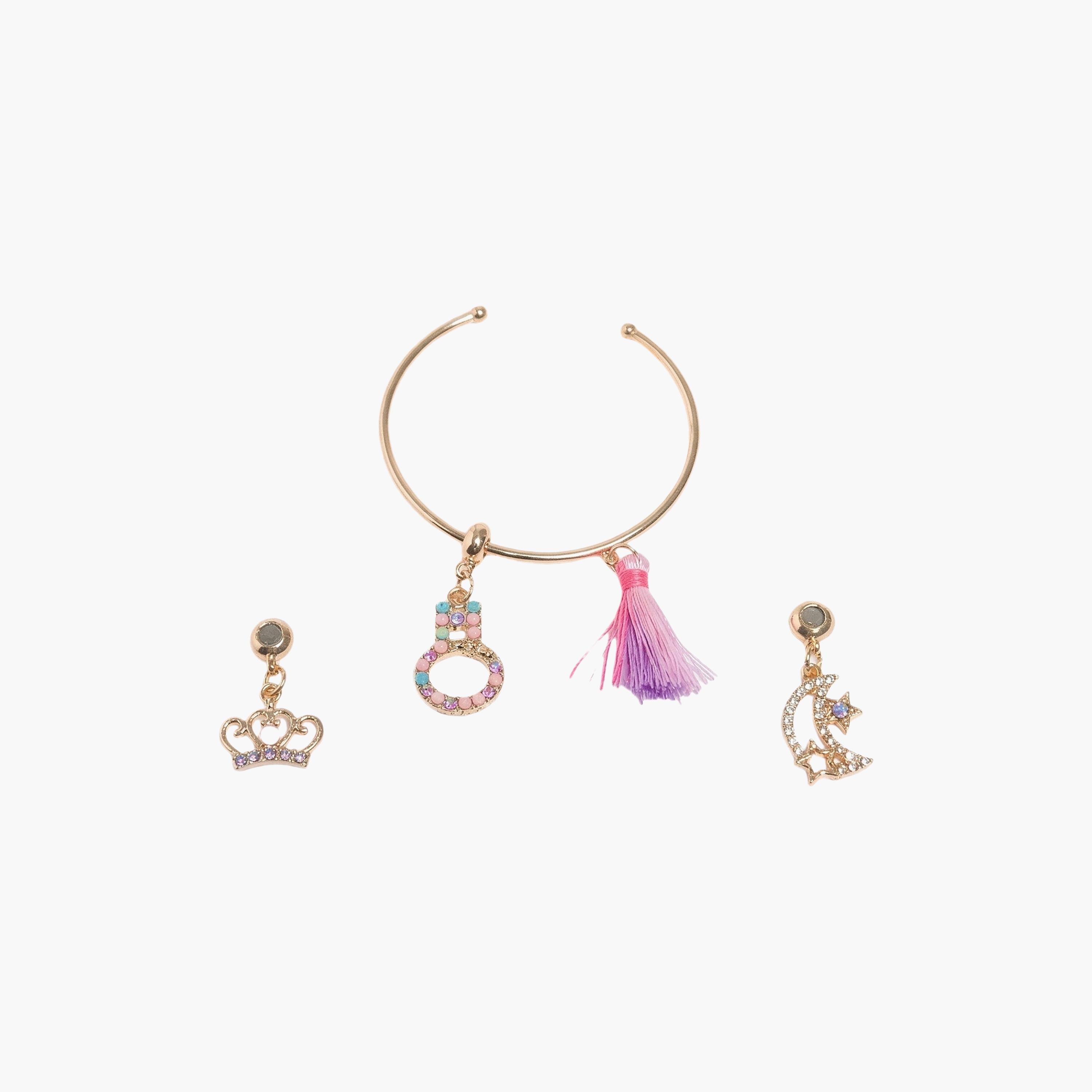 إسورة (غويشة) مع إكسسوارات ودلايات صغيرة من ليتل لاكشريز-girls-accessories-jewellery-image-1