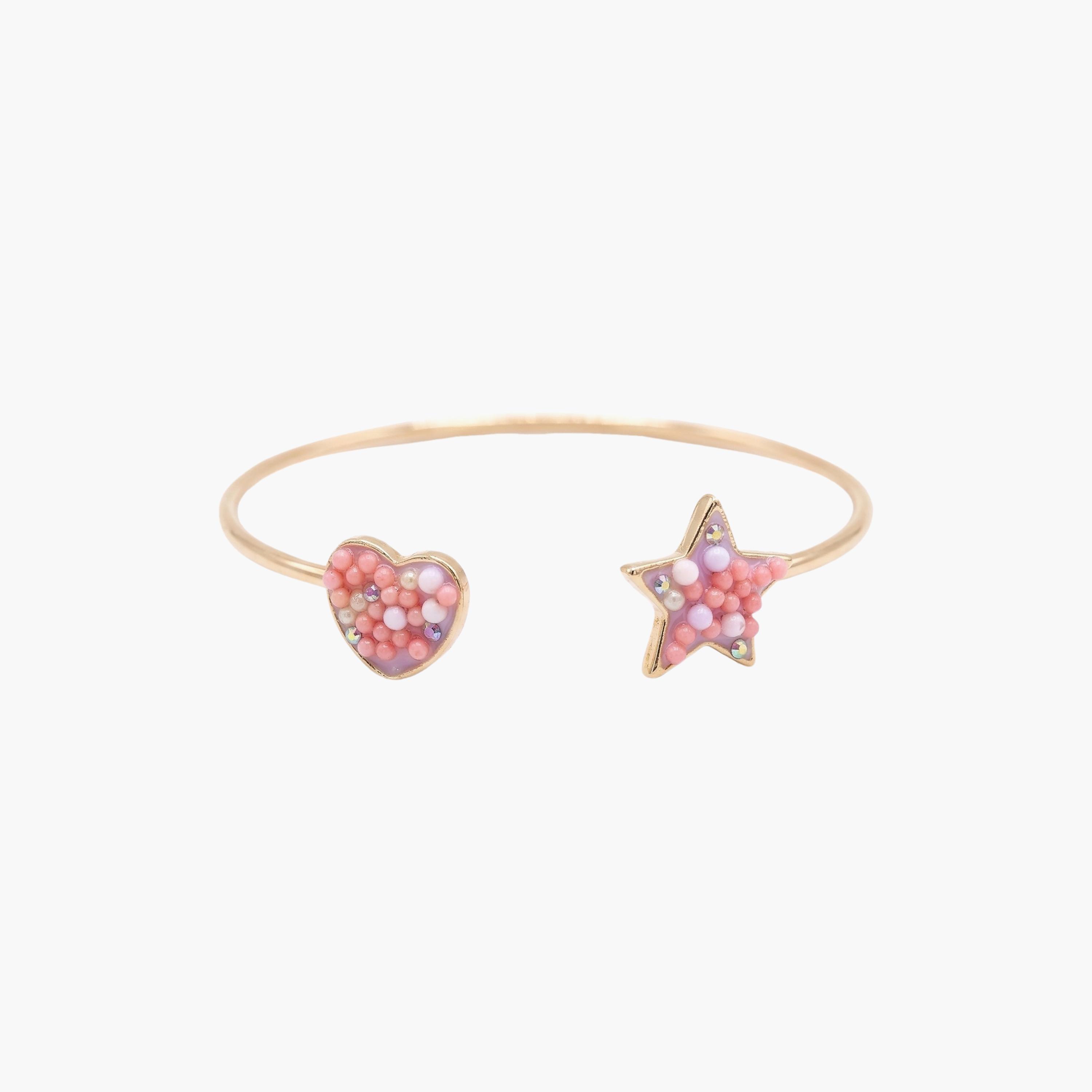 إسورة (غويشة) على شكل قلب ونجمة من ليتل لاكشريز-girls-accessories-jewellery-image-1