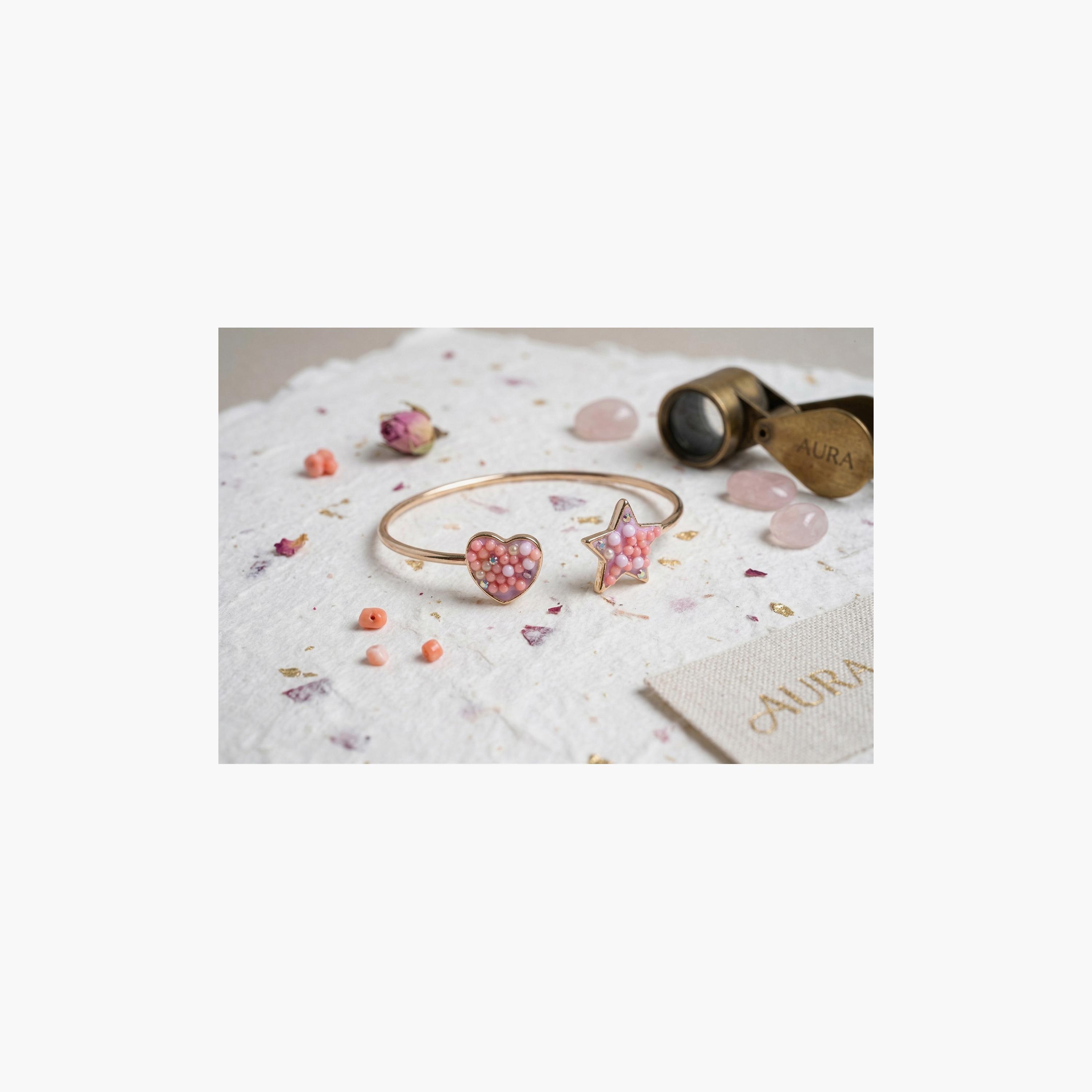 إسورة (غويشة) على شكل قلب ونجمة من ليتل لاكشريز-girls-accessories-jewellery-image-2