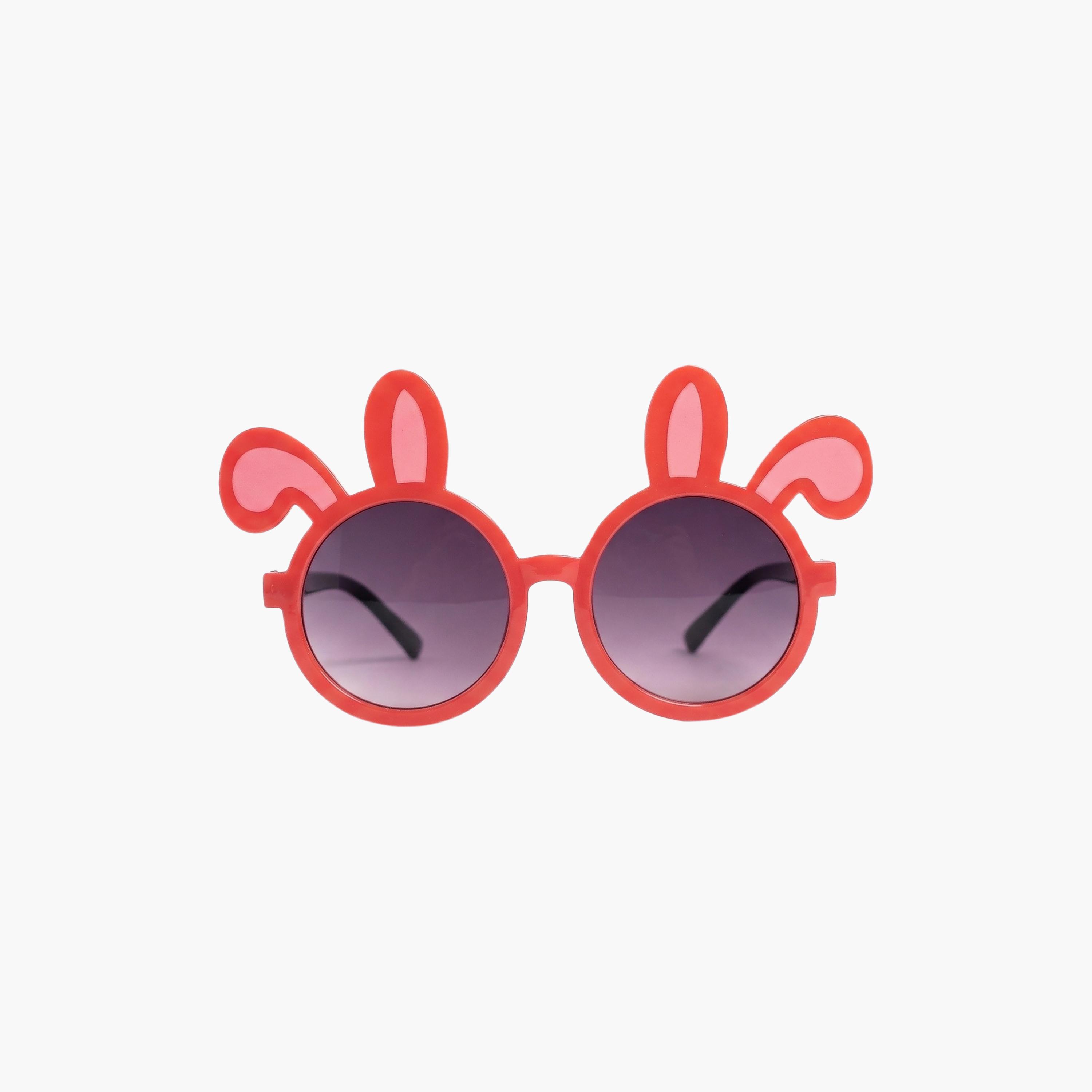 نظارة شمسية دائرية بأذن أرنب كرتوني لطيف من سمايل إن شيدز-girls-accessories-sunglasses-image-2