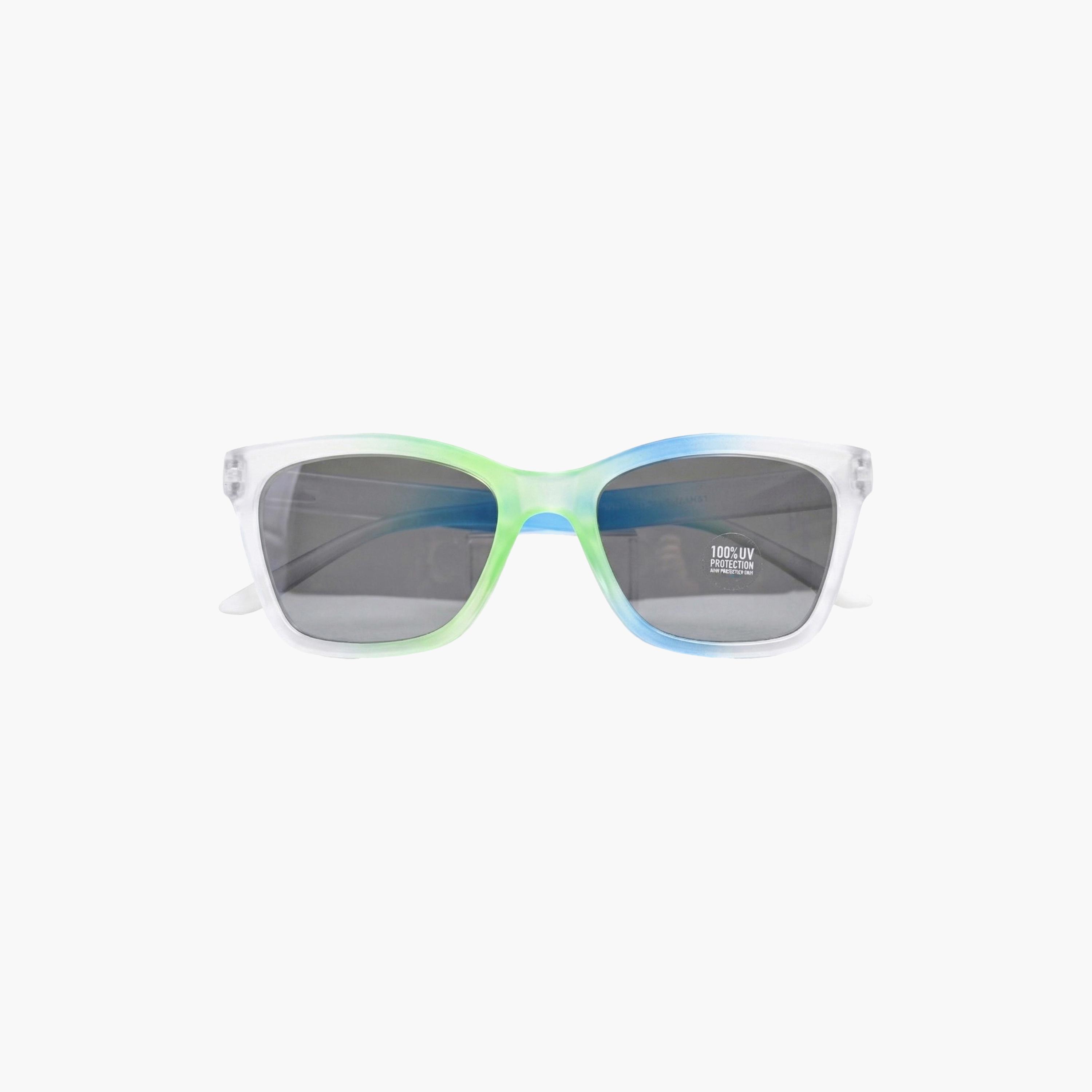 Smile In Shades Clear Frame Rectangular Sunglasses-girls-accessories-sunglasses-image-2