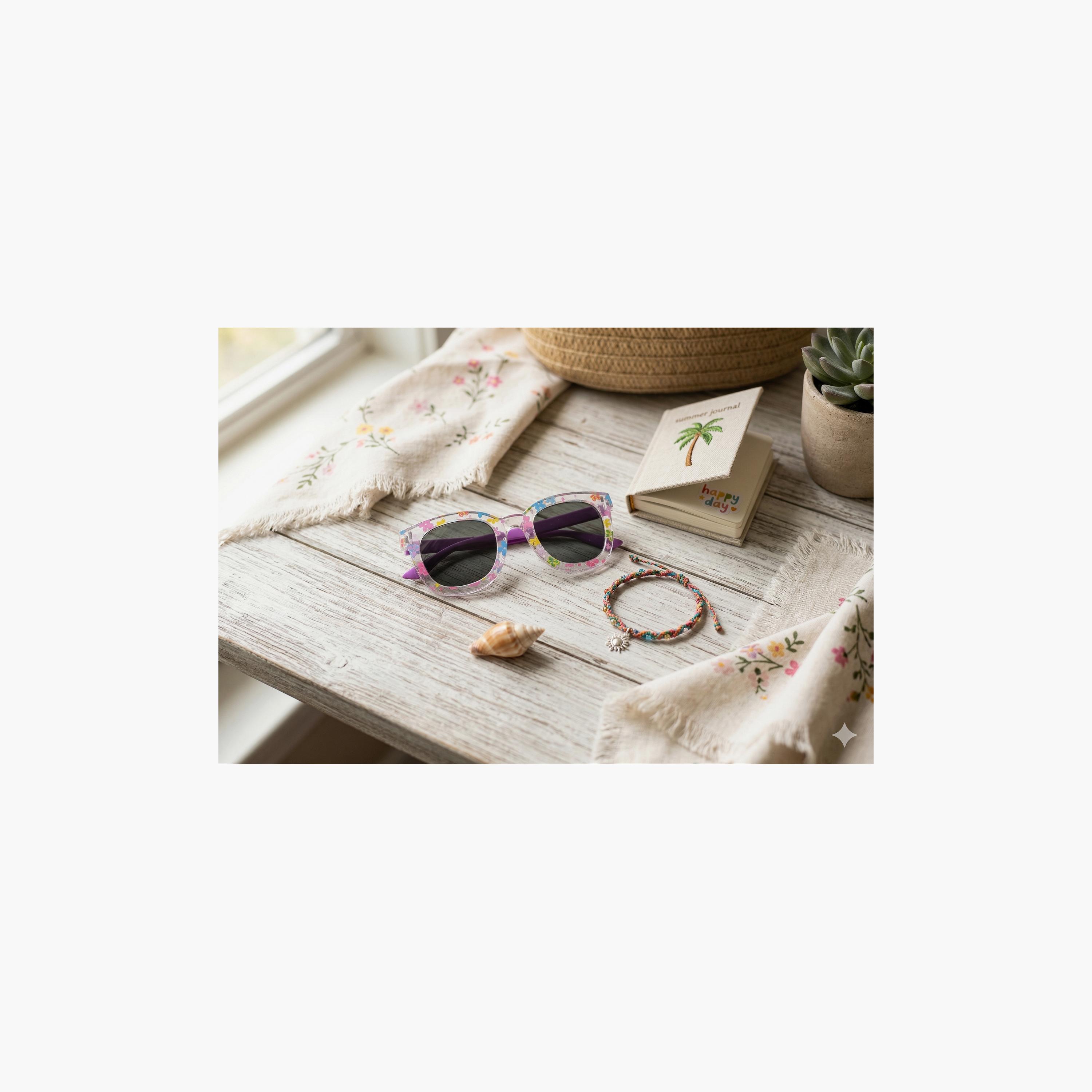 Smile In Shades Floral Print Square Sunglasses-girls-accessories-sunglasses-image-4
