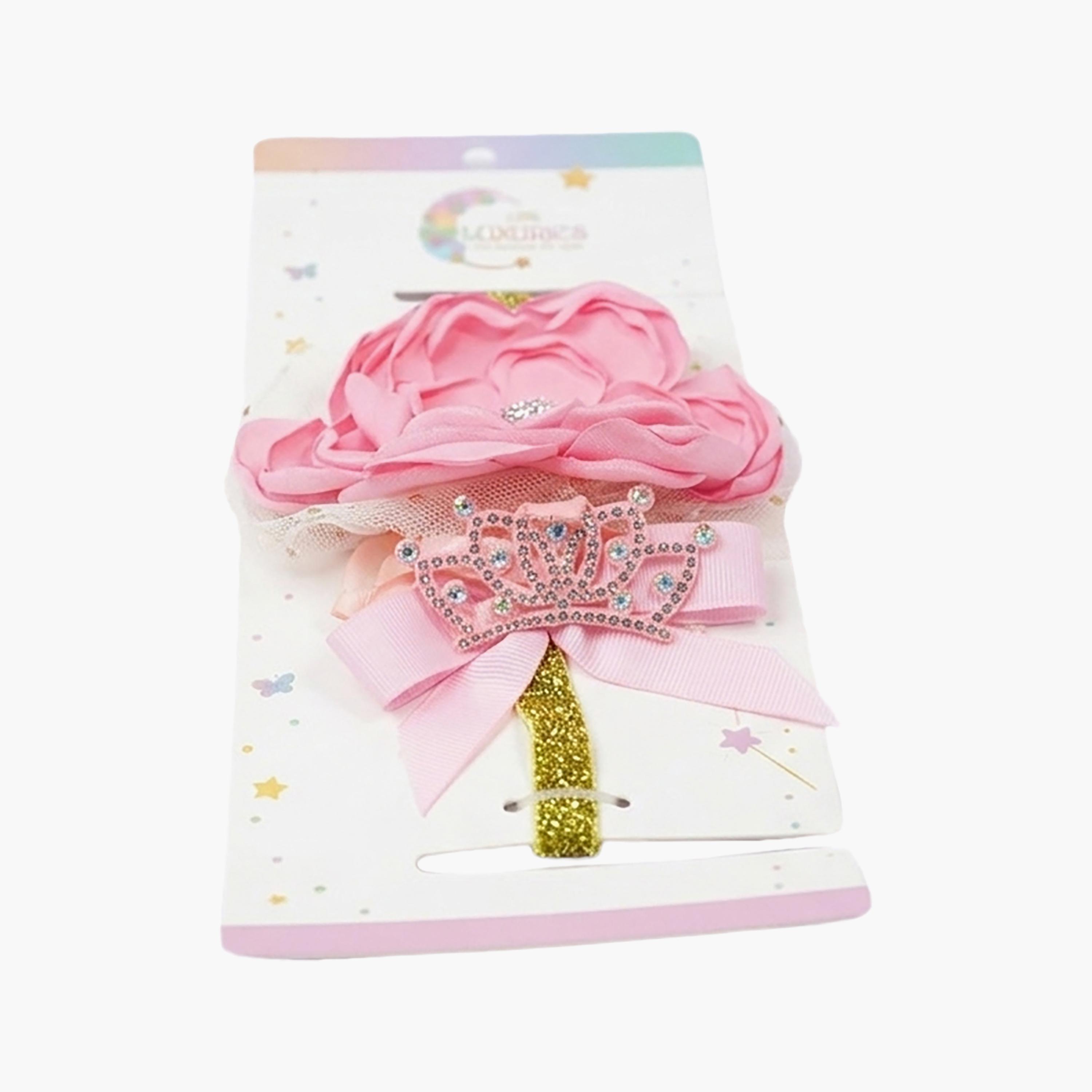 Little Luxuries Soft Flower & Crown Headband-girls-accessories-hairaccessories-image-5