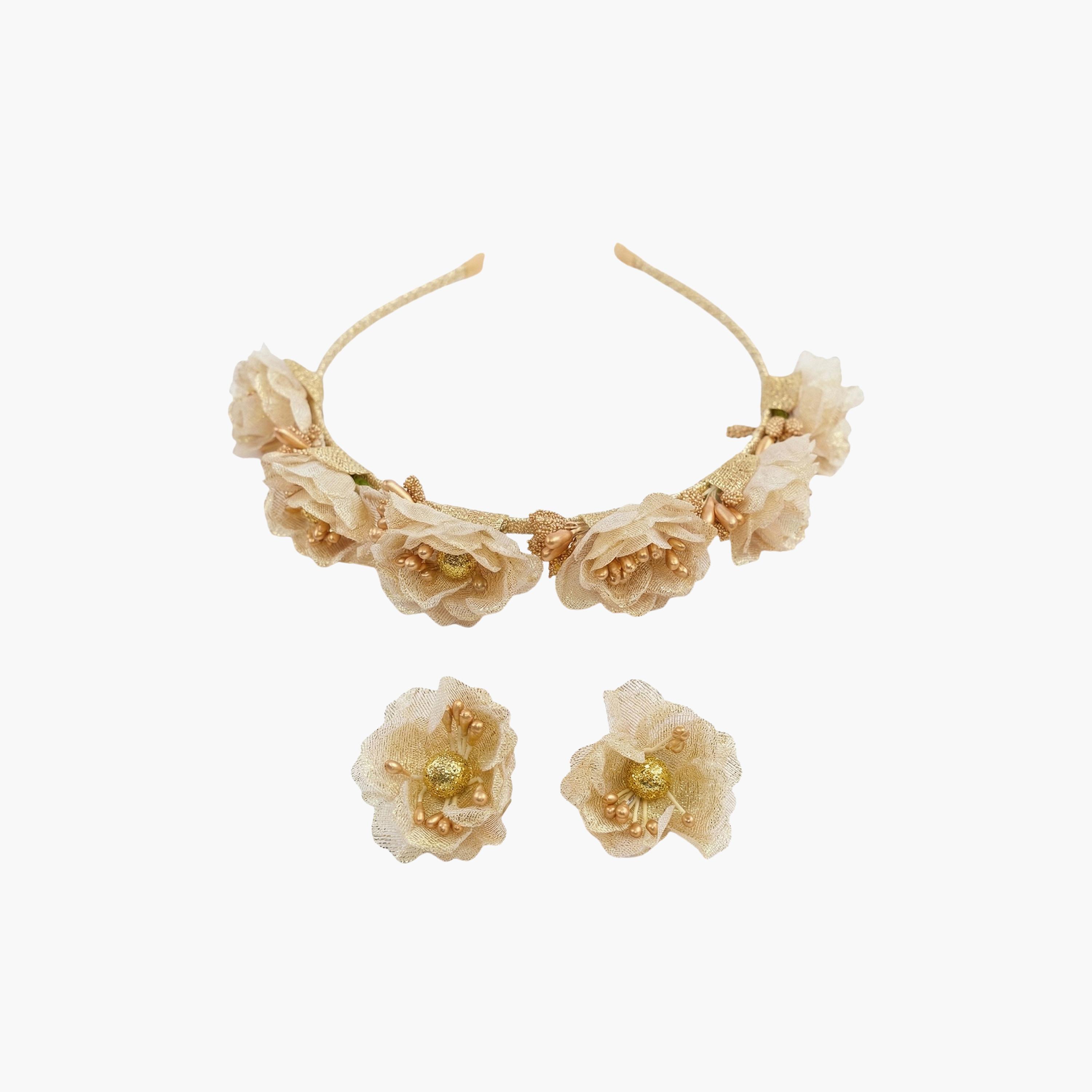 Little Luxuries Floral Hairband & Hairclips Set-girls-accessories-hairaccessories-image-1