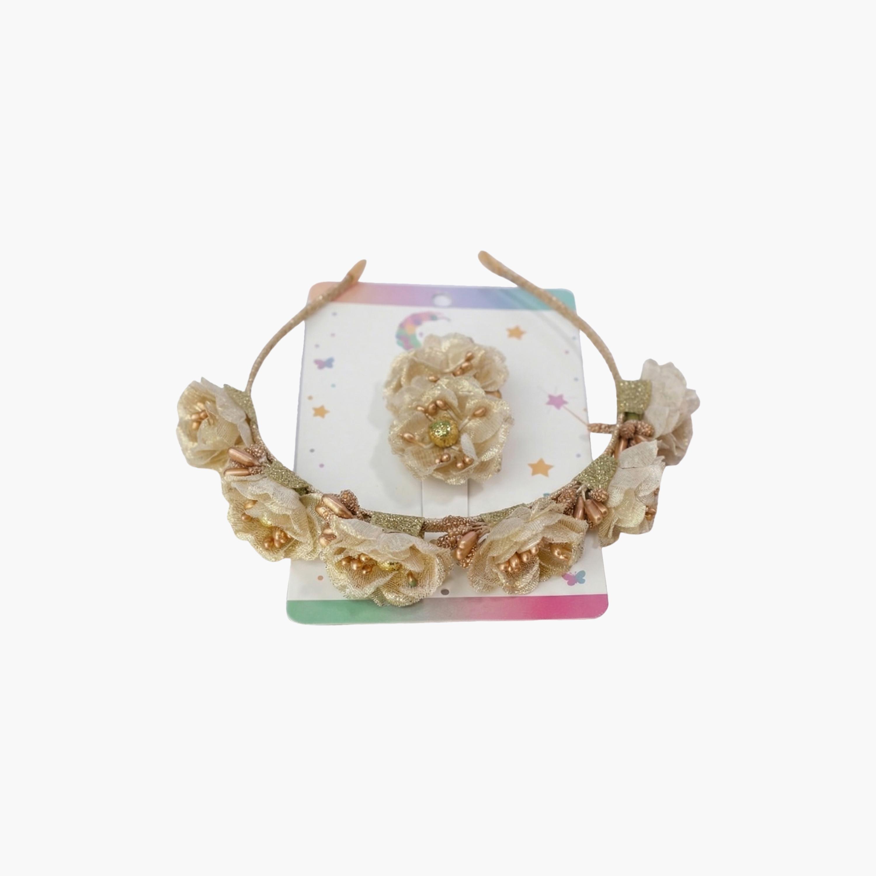 Little Luxuries Floral Hairband & Hairclips Set-girls-accessories-hairaccessories-image-5