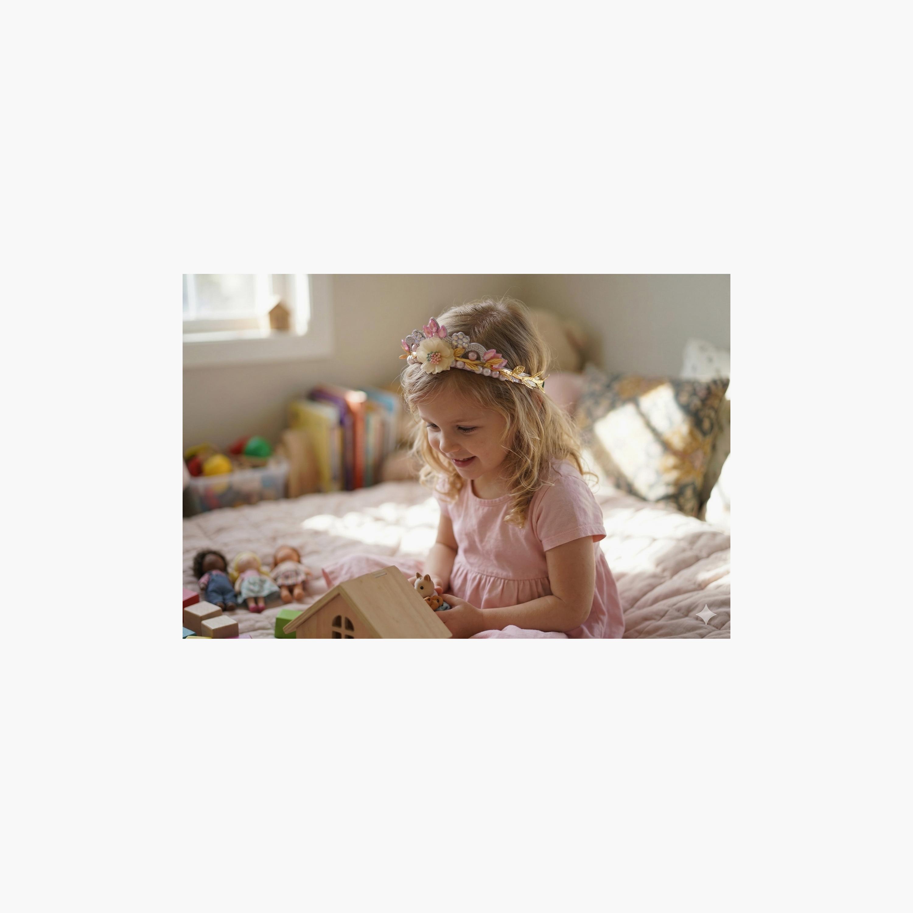 تاج شعر (تيارا) مزين بالزهور من ليتل لاكشريز-girls-accessories-hairaccessories-image-3