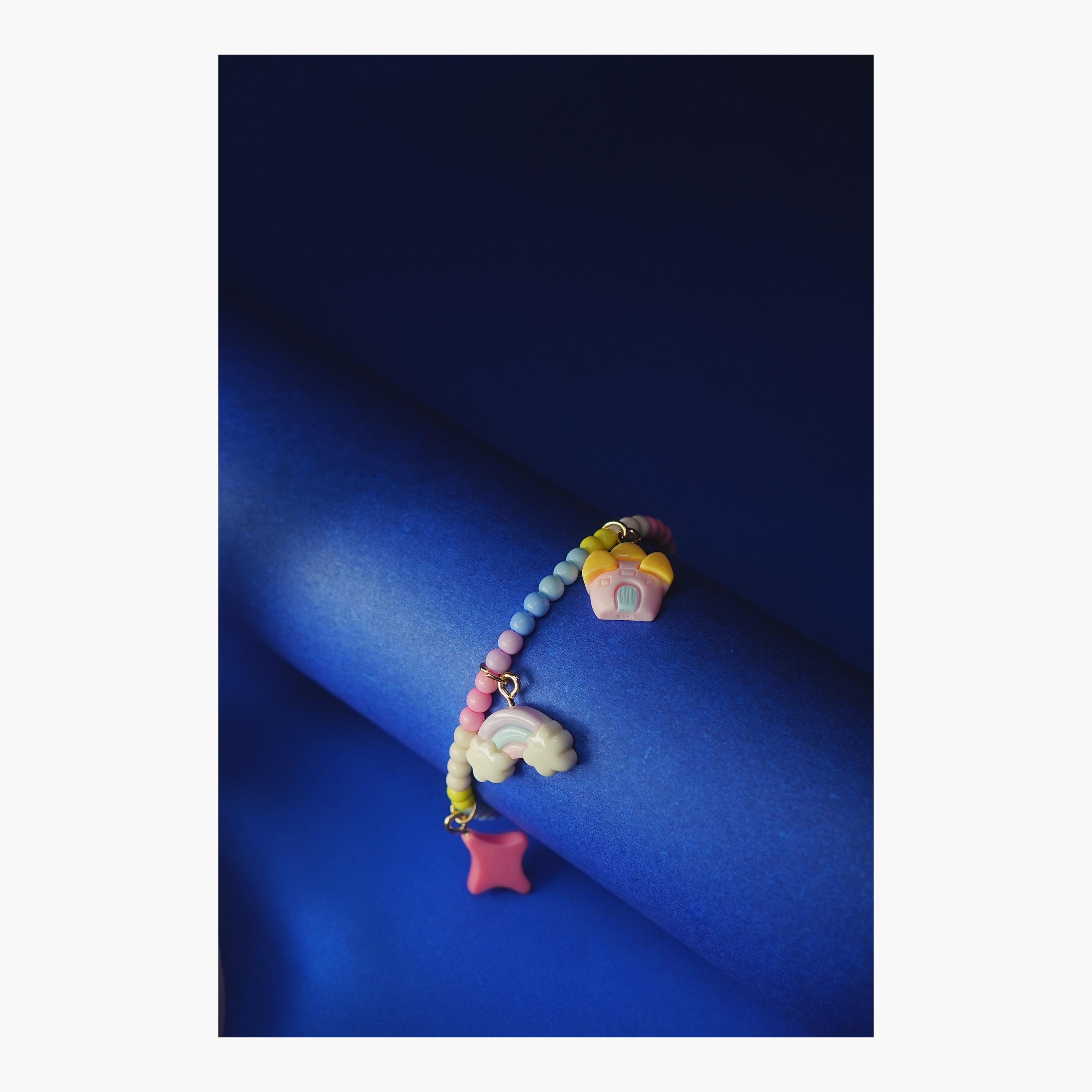 سوار (غويشة) على شكل قوس قزح ونجمة من ليتل لاكشريز-girls-accessories-jewellery-image-2