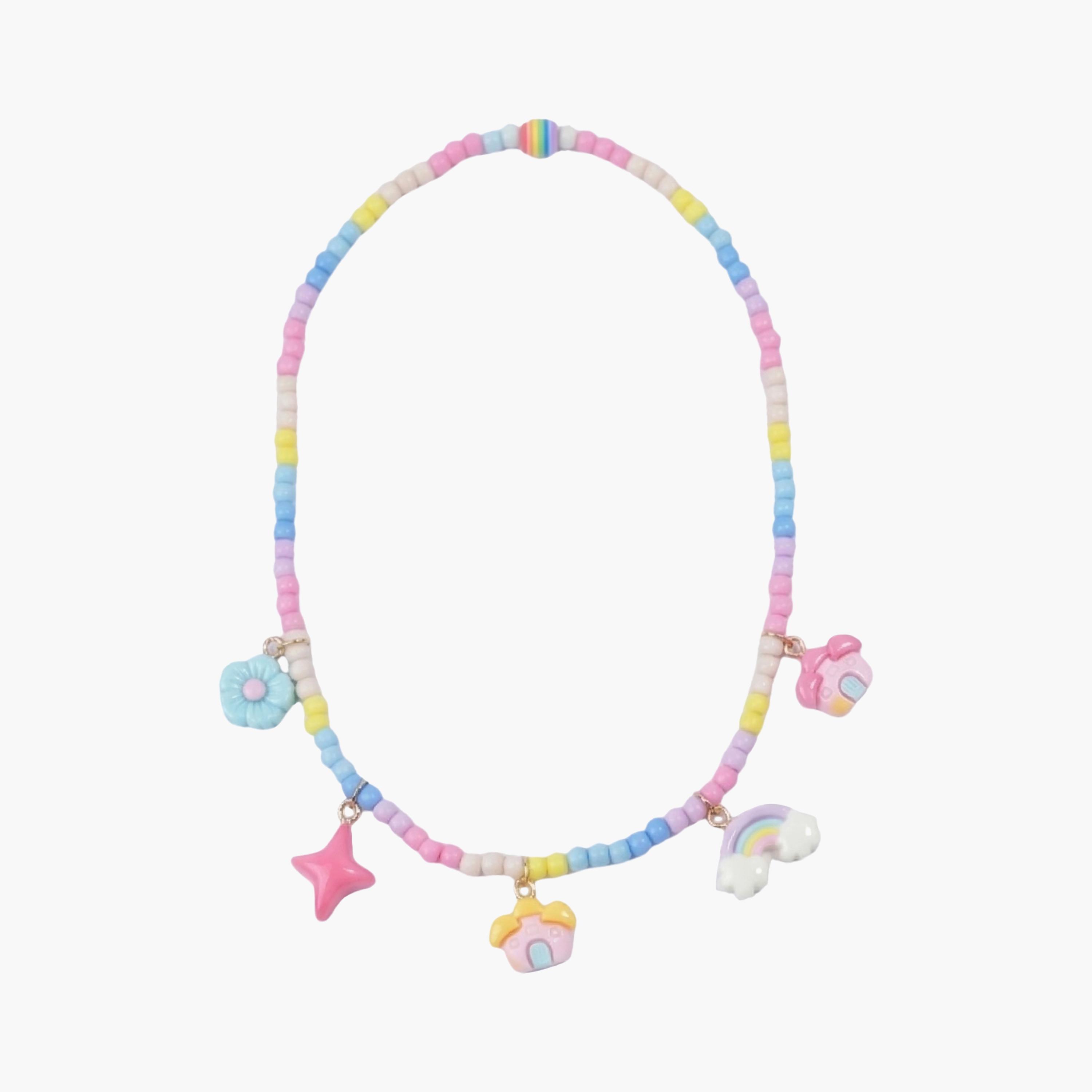 قلادة (عقد) من الخرز مع دلايات صغيرة من ليتل لاكشريز-girls-accessories-jewellery-image-1