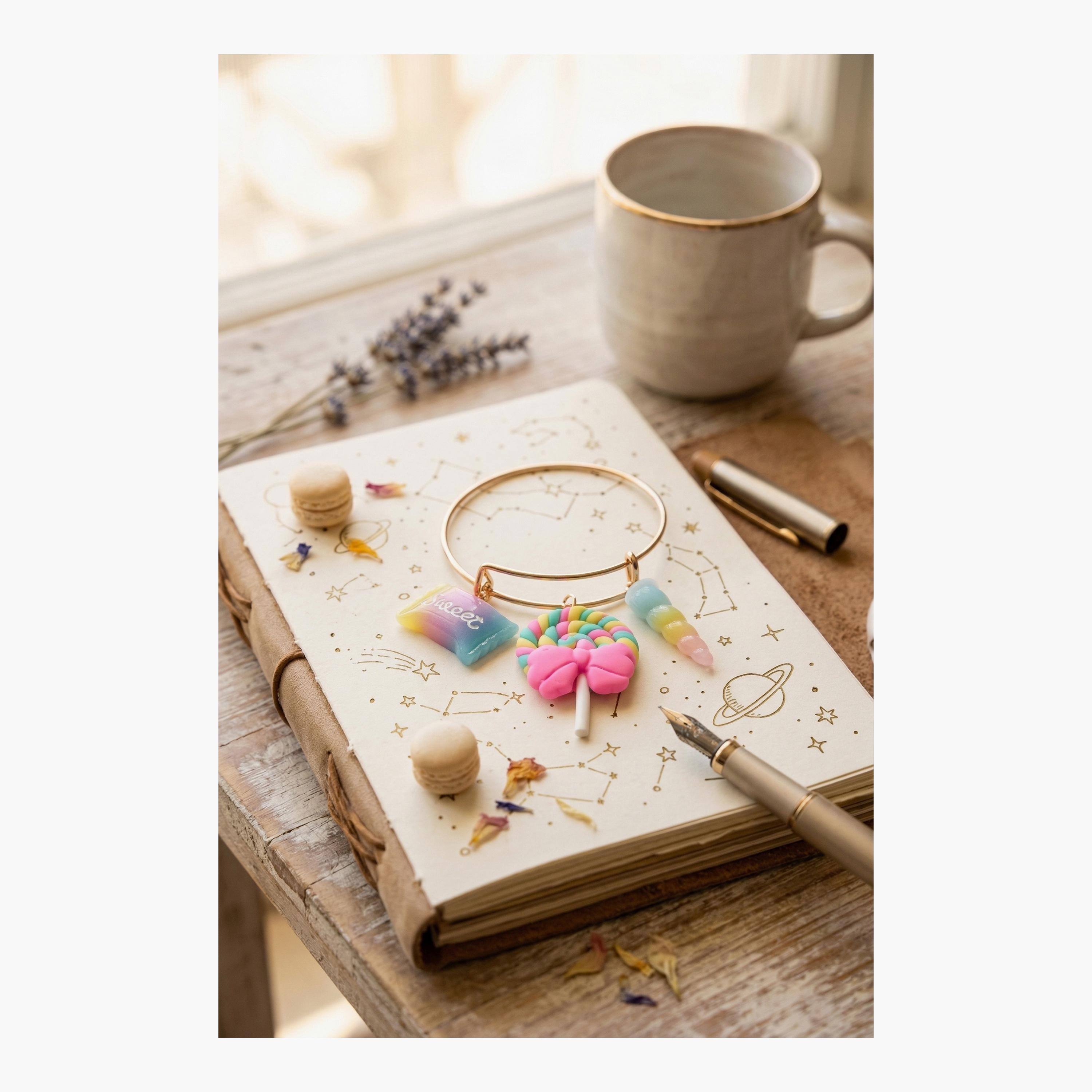 إسورة (غويشة) على شكل مصاصة حلوى لطيفة من ليتل لاكشريز-girls-accessories-jewellery-image-2