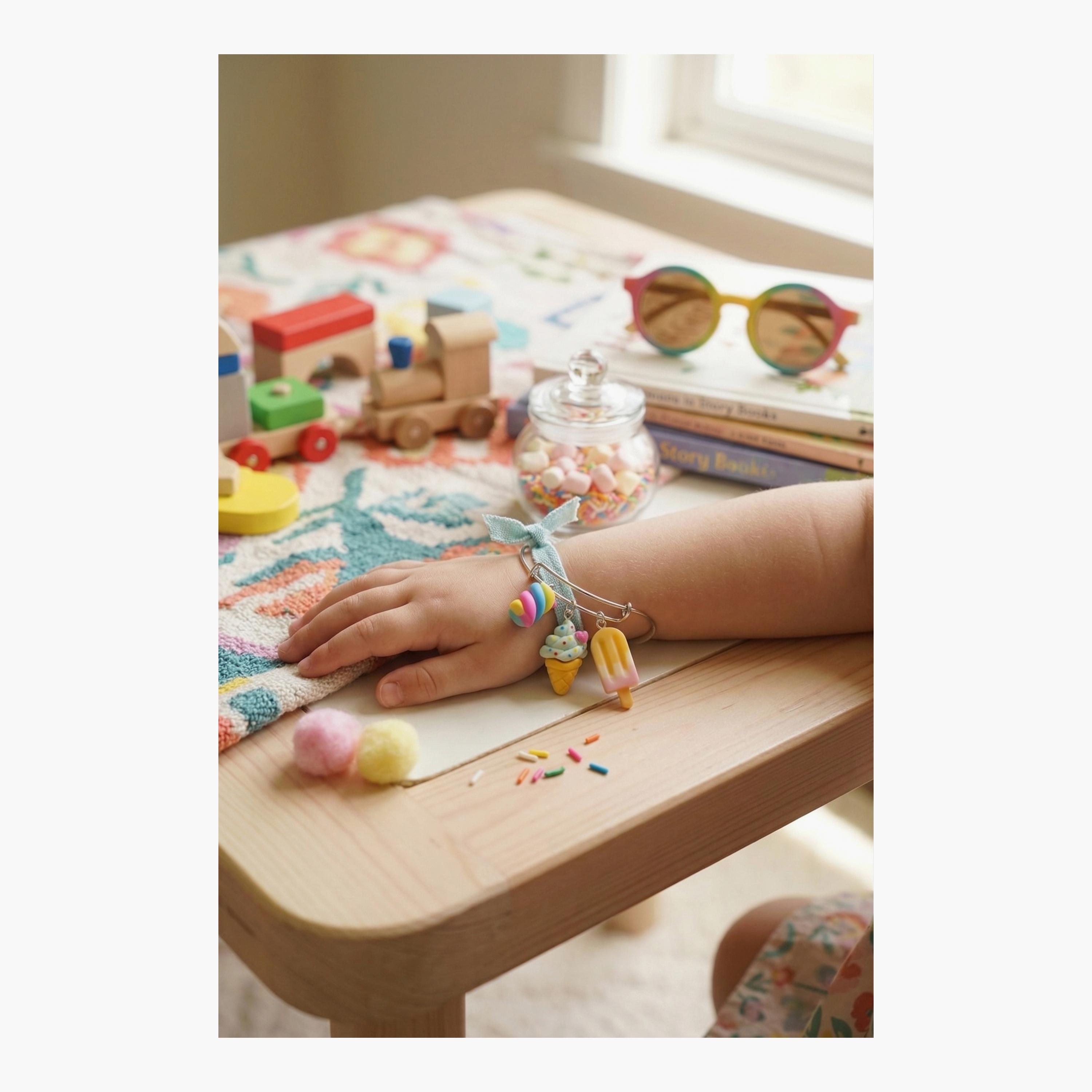 إسورة (غويشة) على شكل آيس كريم من ليتل لاكشريز-girls-accessories-jewellery-image-3