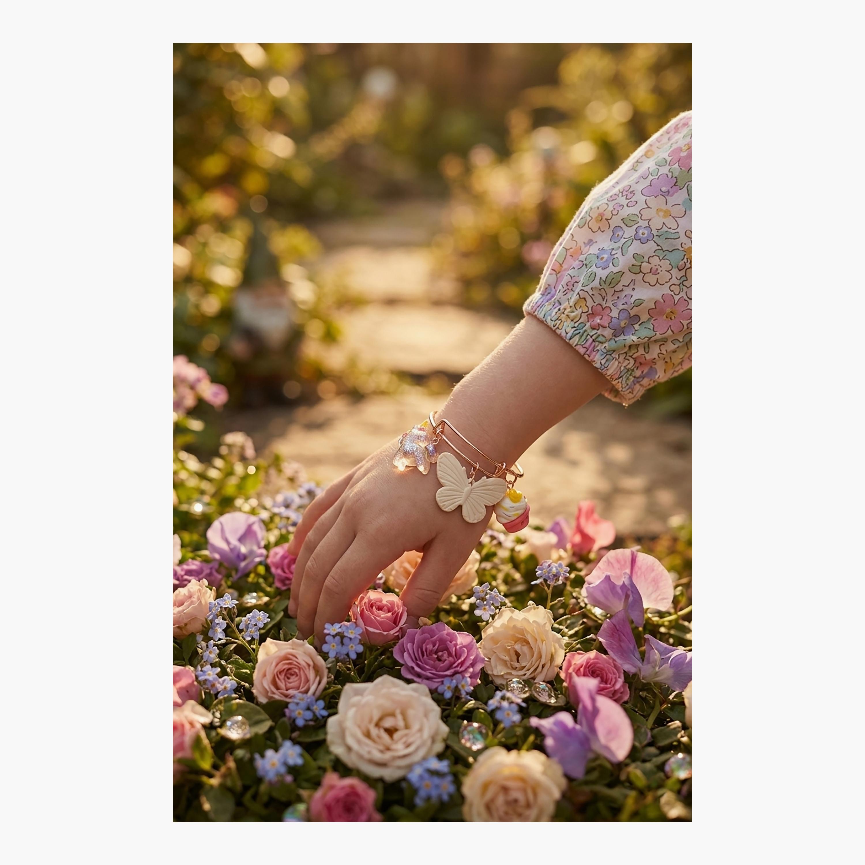 إسورة (غويشة) على شكل فراشة من ليتل لاكشريز-girls-accessories-jewellery-image-2