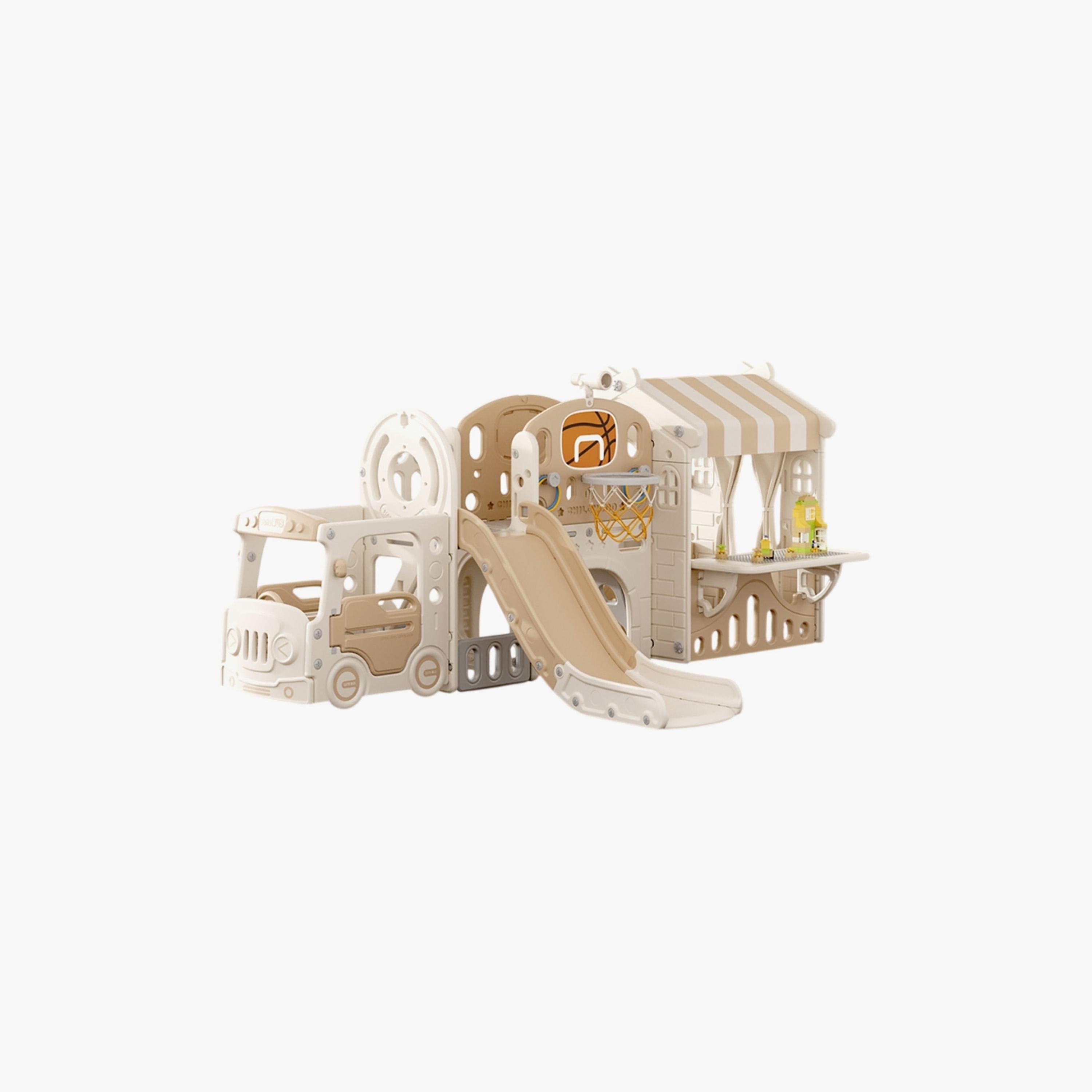 Little Angel 10-In-1 Playhouse with Slide-toys-outdoor-playhousesandplayards-image-1