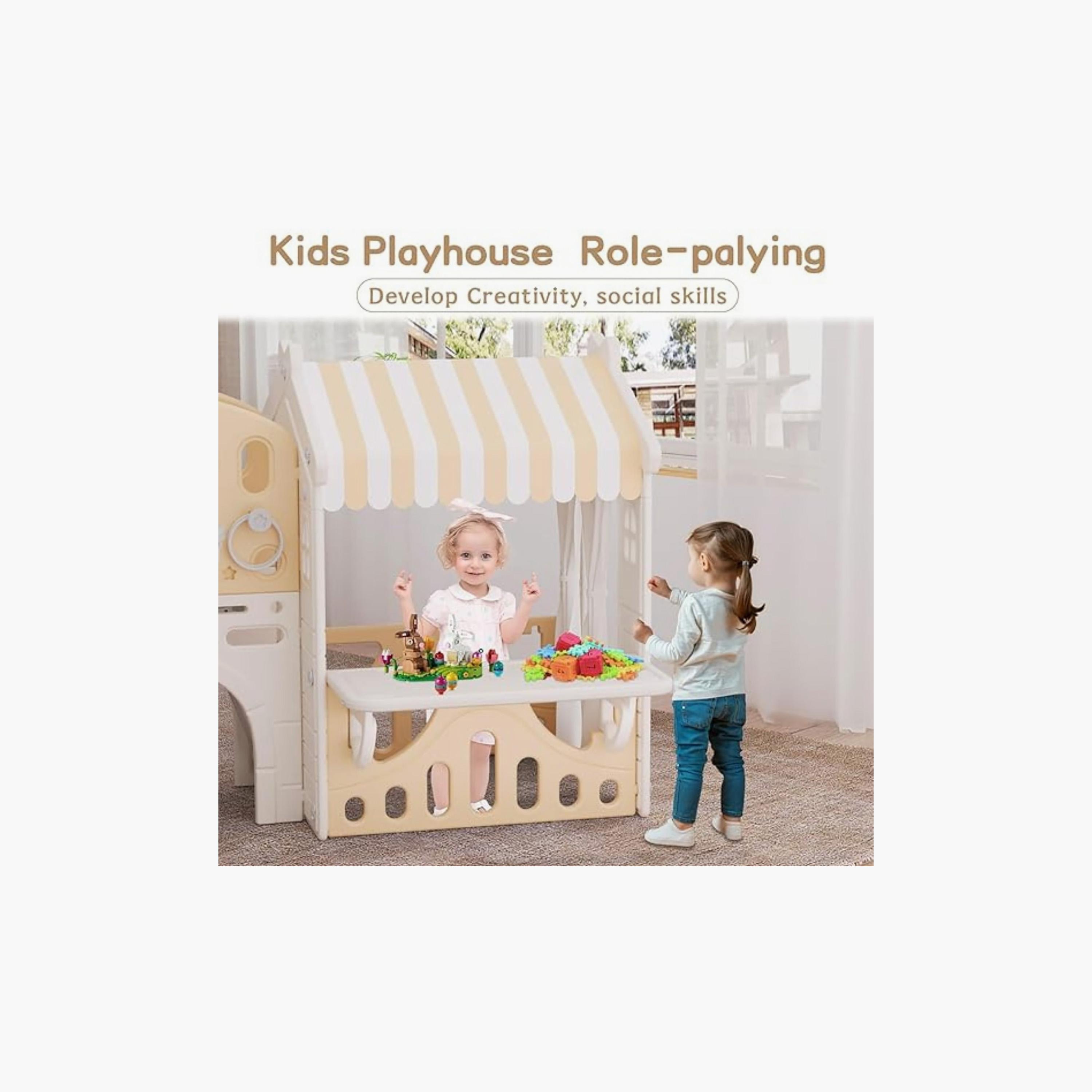 Little Angel 10-In-1 Playhouse with Slide-toys-outdoor-playhousesandplayards-image-5