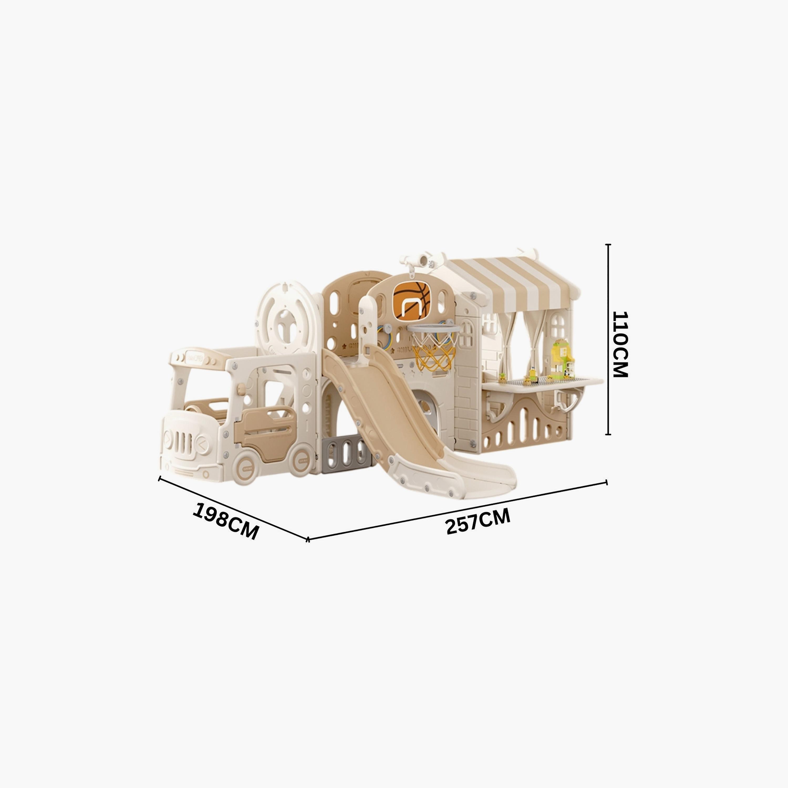 Little Angel 10-In-1 Playhouse with Slide-toys-outdoor-playhousesandplayards-image-7