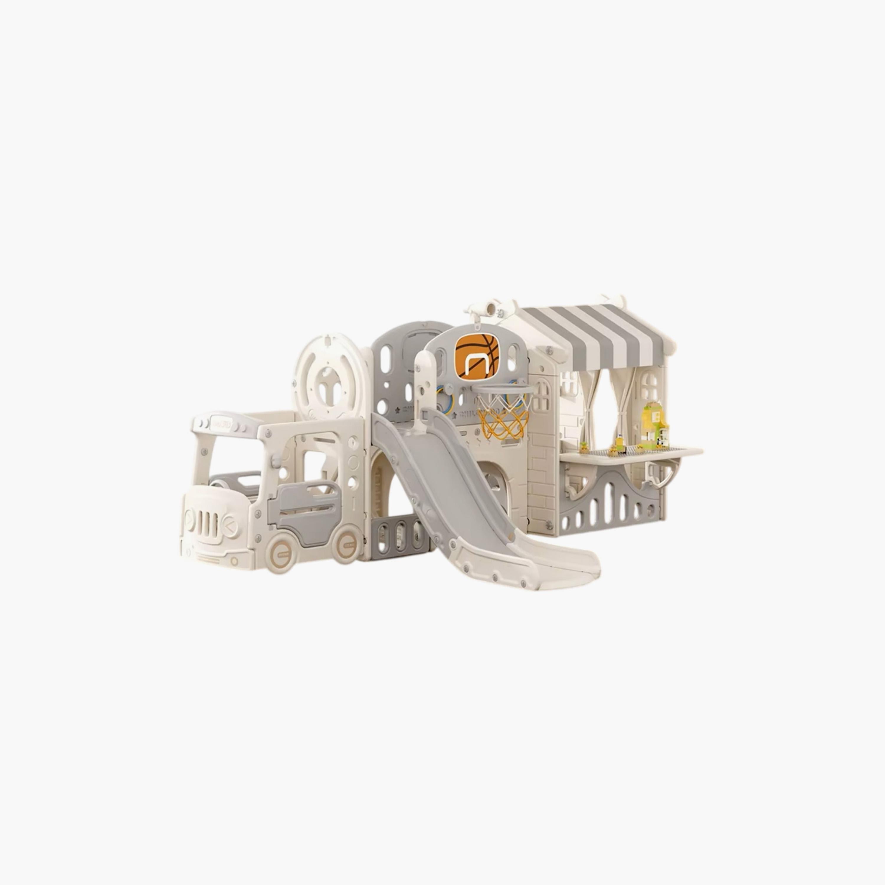 Little Angel 10-In-1 Playhouse with Slide-toys-outdoor-playhousesandplayards-image-1