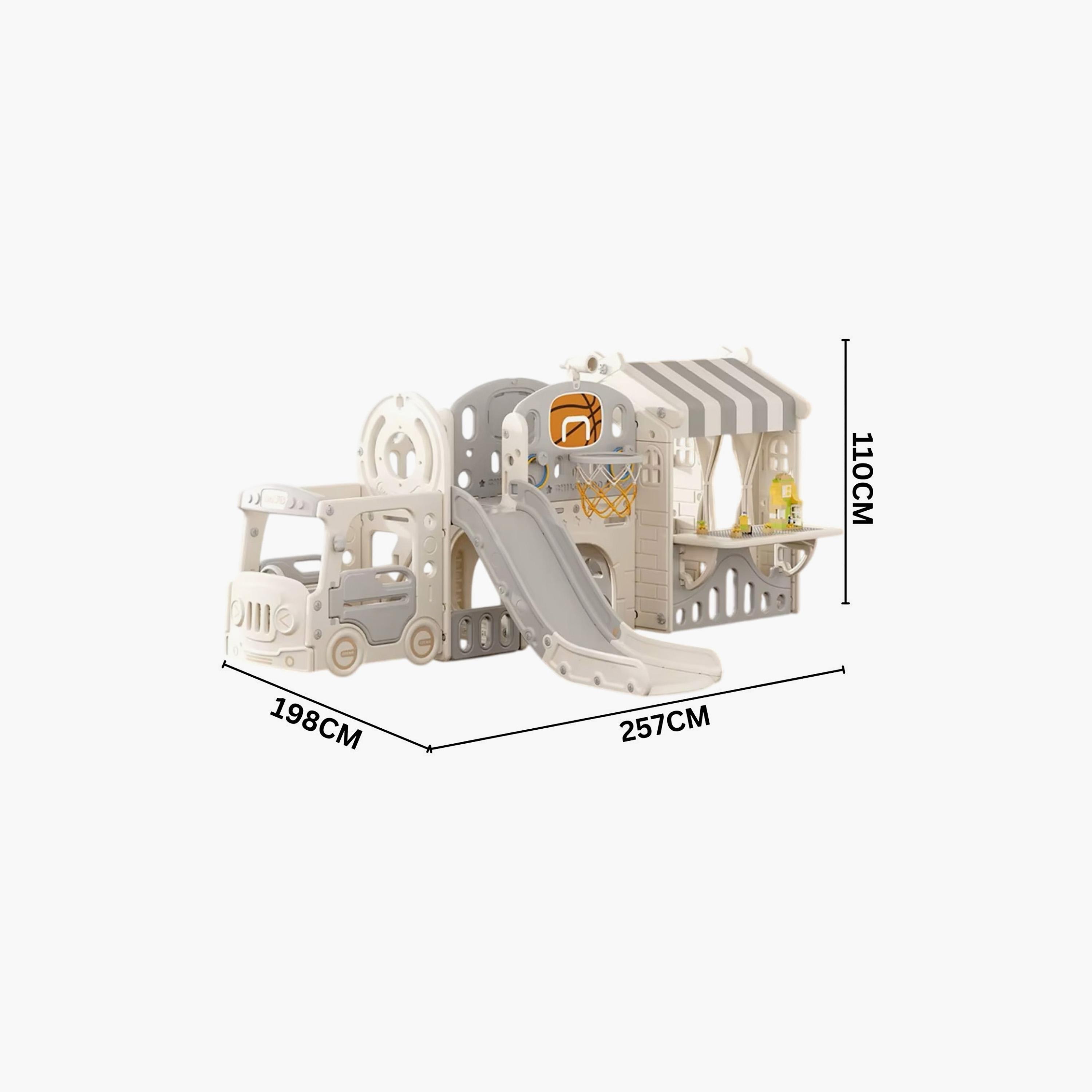 Little Angel 10-In-1 Playhouse with Slide-toys-outdoor-playhousesandplayards-image-7