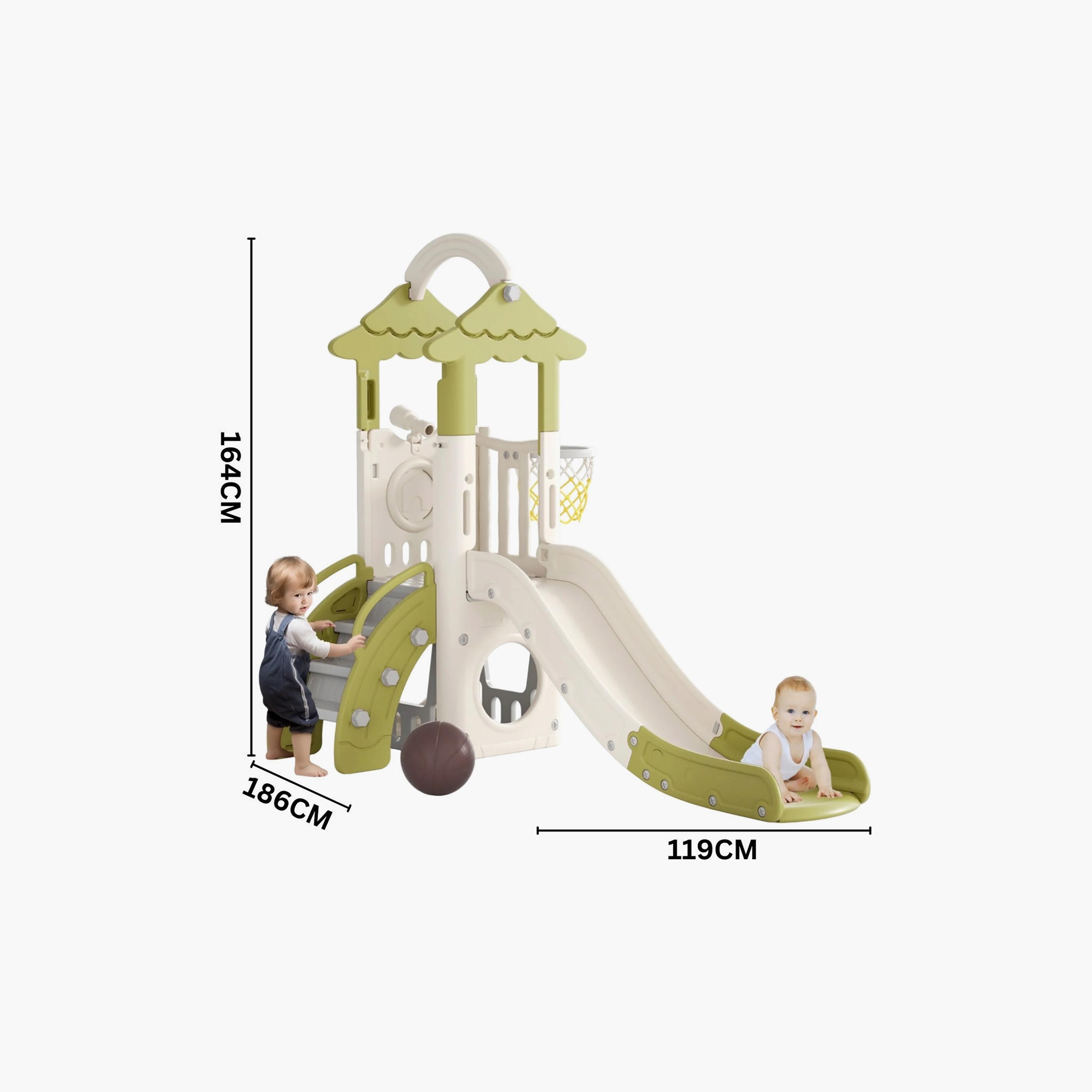زحليقة 7 في 1 مع متسلق وحلقة كرة سلة من ليتل أنجل-toys-outdoor-slidesandswings-image-8