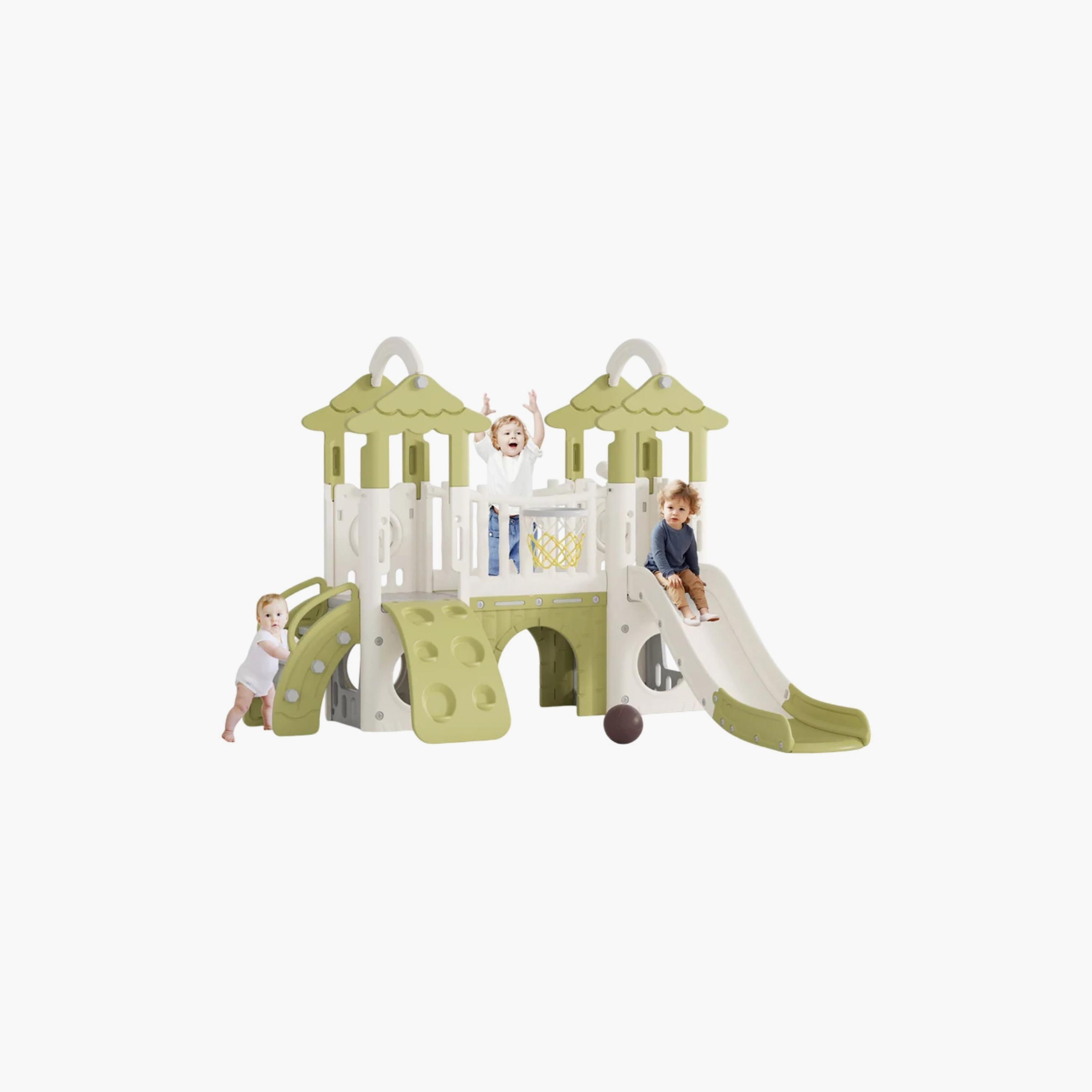 Little Angel 9-In-1 Outdoor Slide Playset-toys-outdoor-slidesandswings-image-1