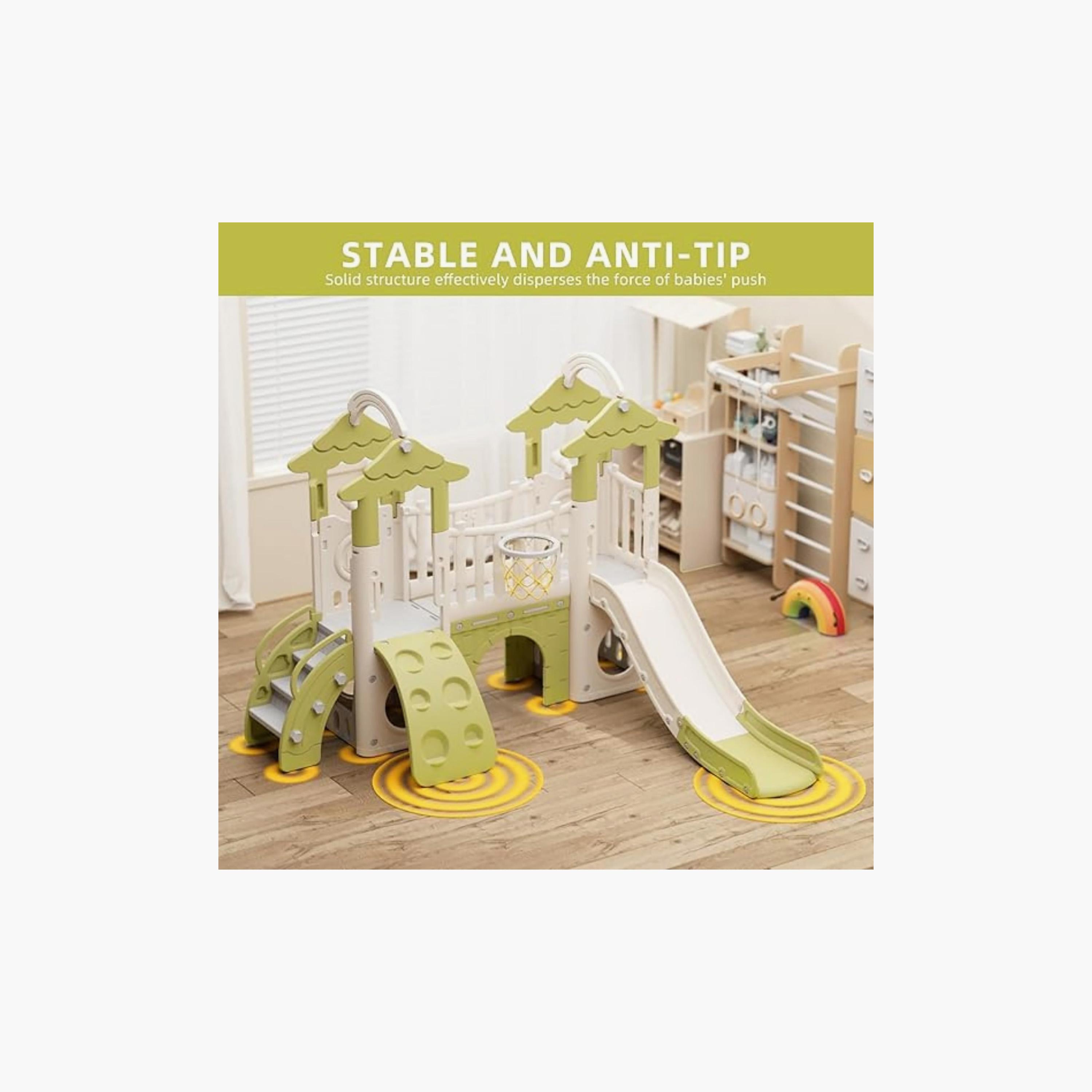 Little Angel 9-In-1 Outdoor Slide Playset-toys-outdoor-slidesandswings-image-4