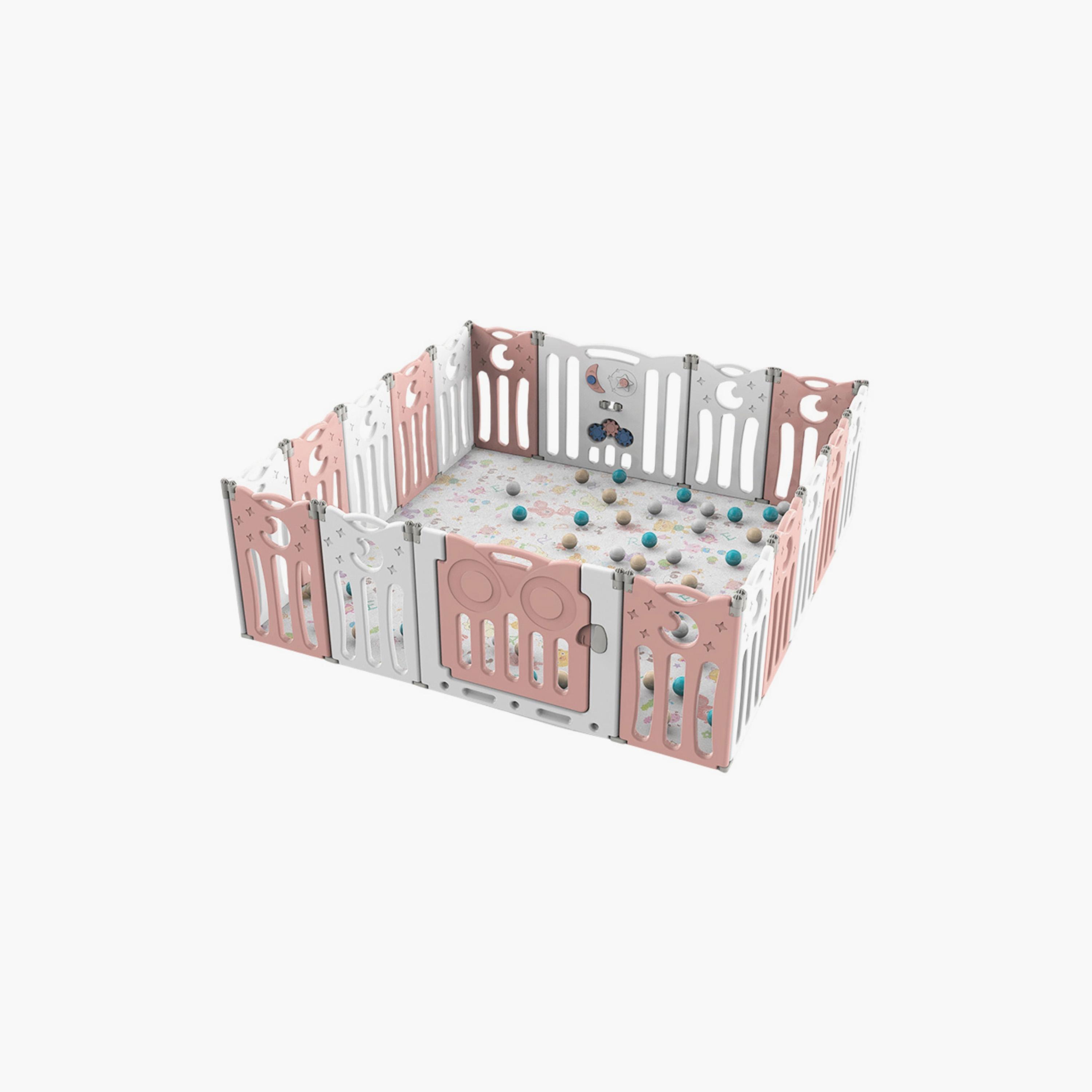 بيت لعب قابلة للطي مكونة من 18 قطعة مع سياج من ليتل أنجل-baby-infantactivity-playpensandplaymats-image-1