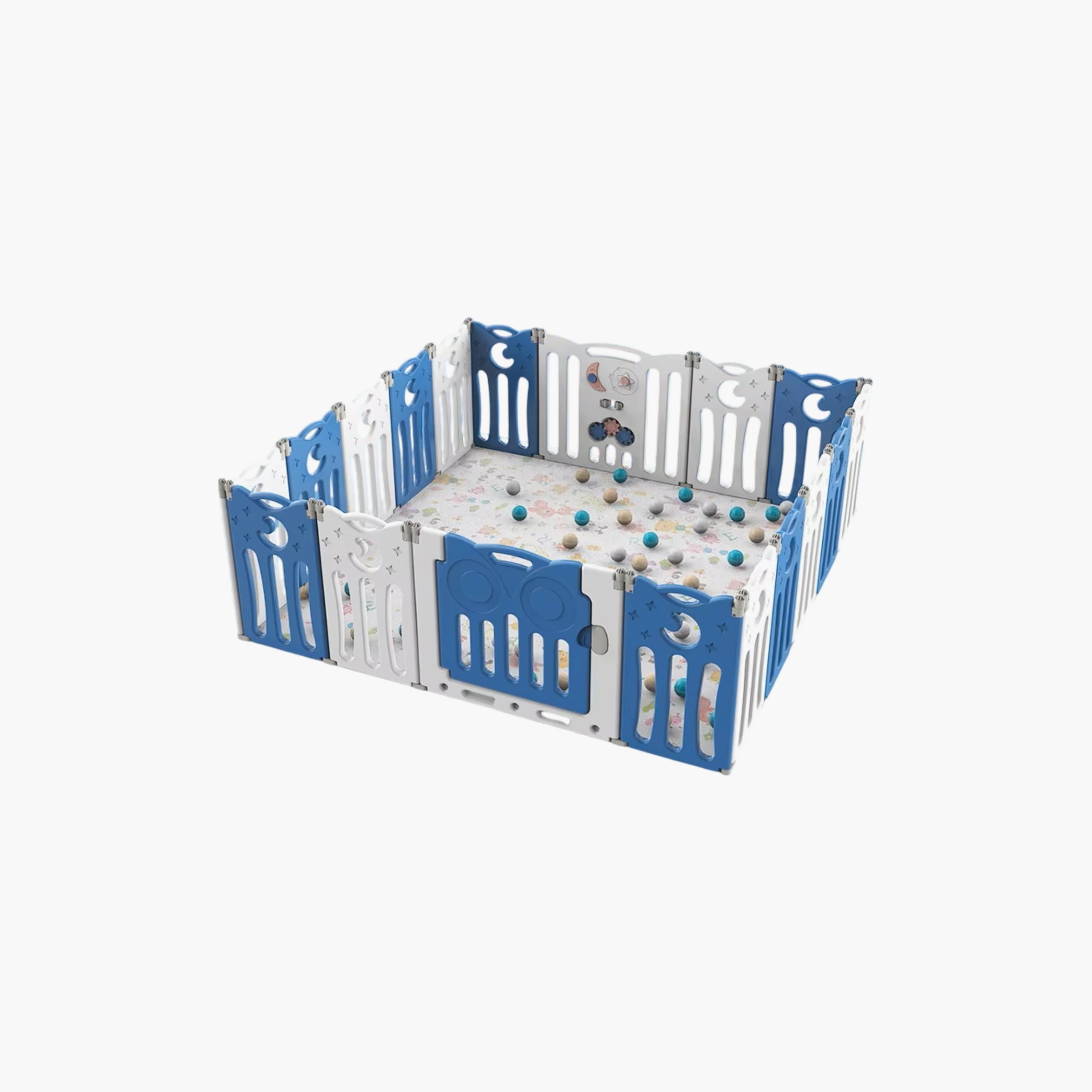 Little Angel 18-Piece Foldable Playpen with Fence-baby-infantactivity-playpensandplaymats-image-1
