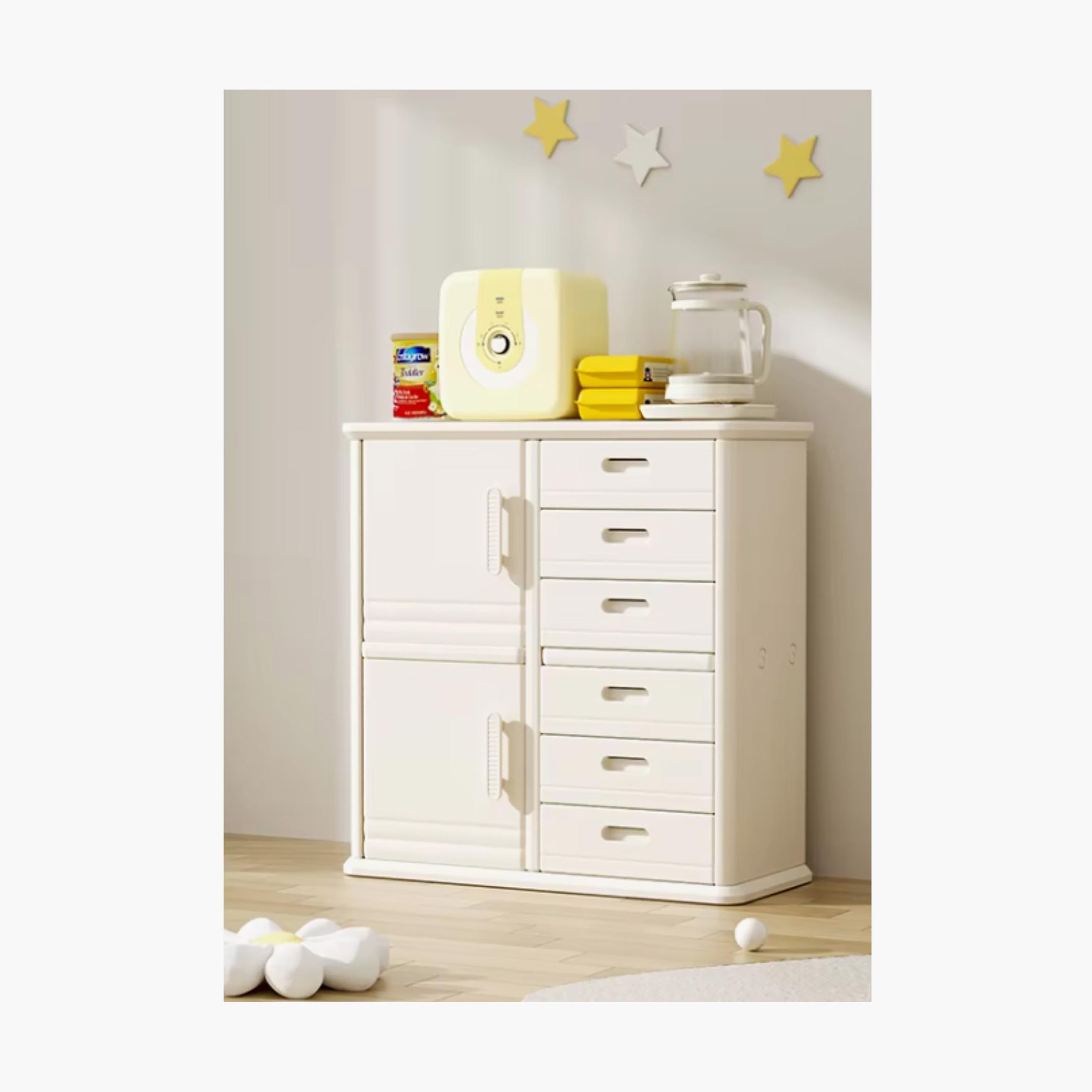 Little Angel Storage Rack Organizer Cabinet with Drawers & Shelves-baby-nursery-furniture-wardrobesandstorage-image-2