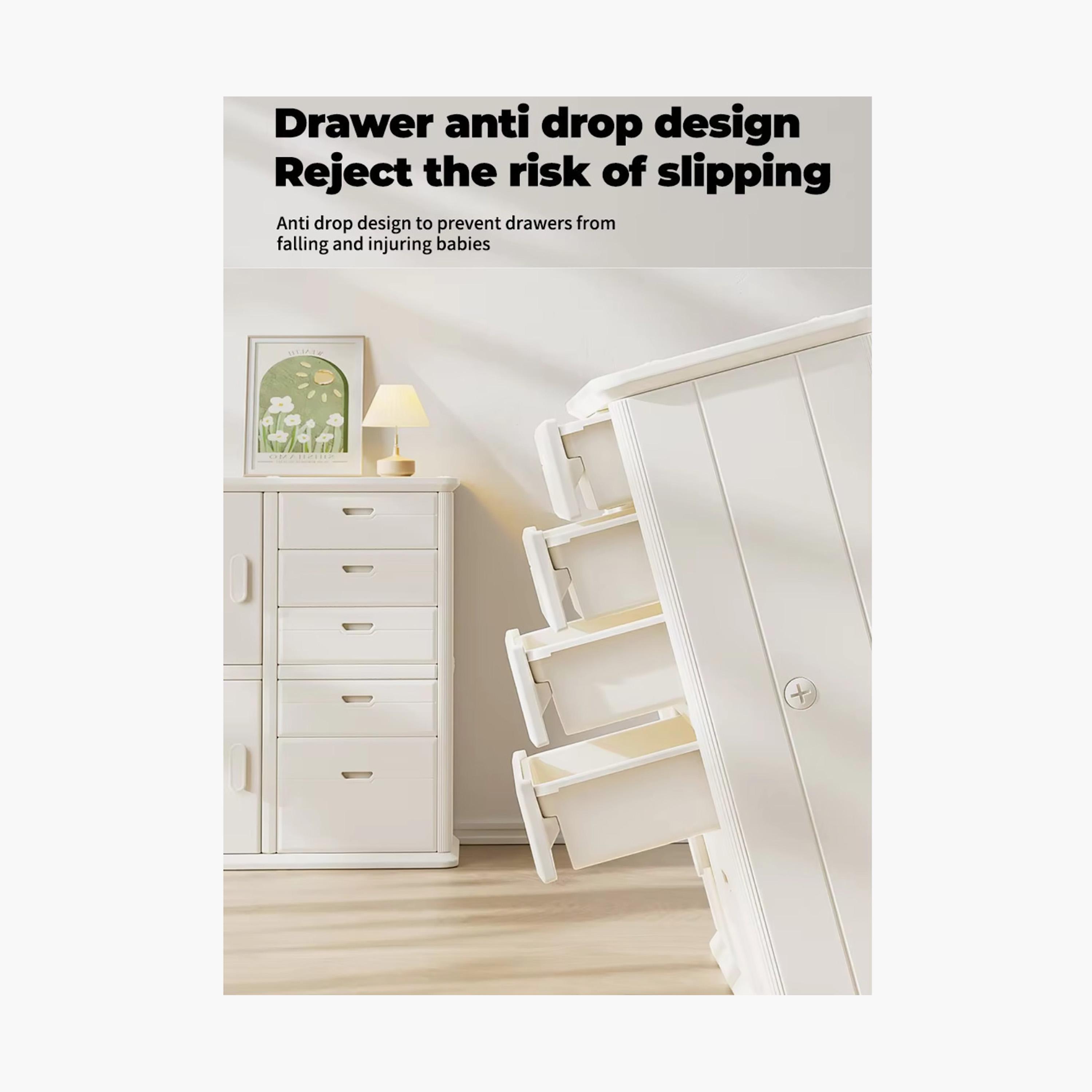 Little Angel Storage Rack Organizer Cabinet with Drawers & Shelves-baby-nursery-furniture-wardrobesandstorage-image-4