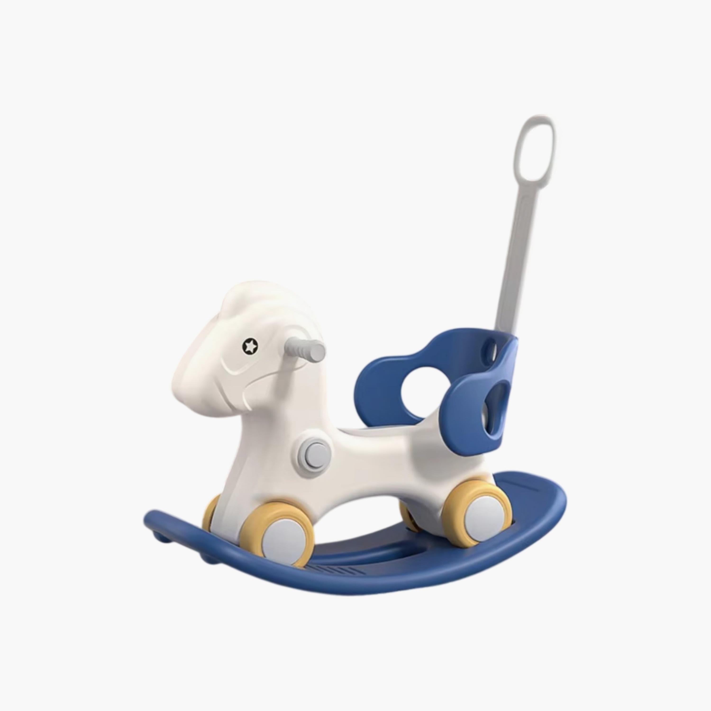 Little Angel 3-In-1 Rocking Horse Ride-On Toy With Handle & Backrest-toys-outdoor-bikesandrideons-manualrideons-image-1