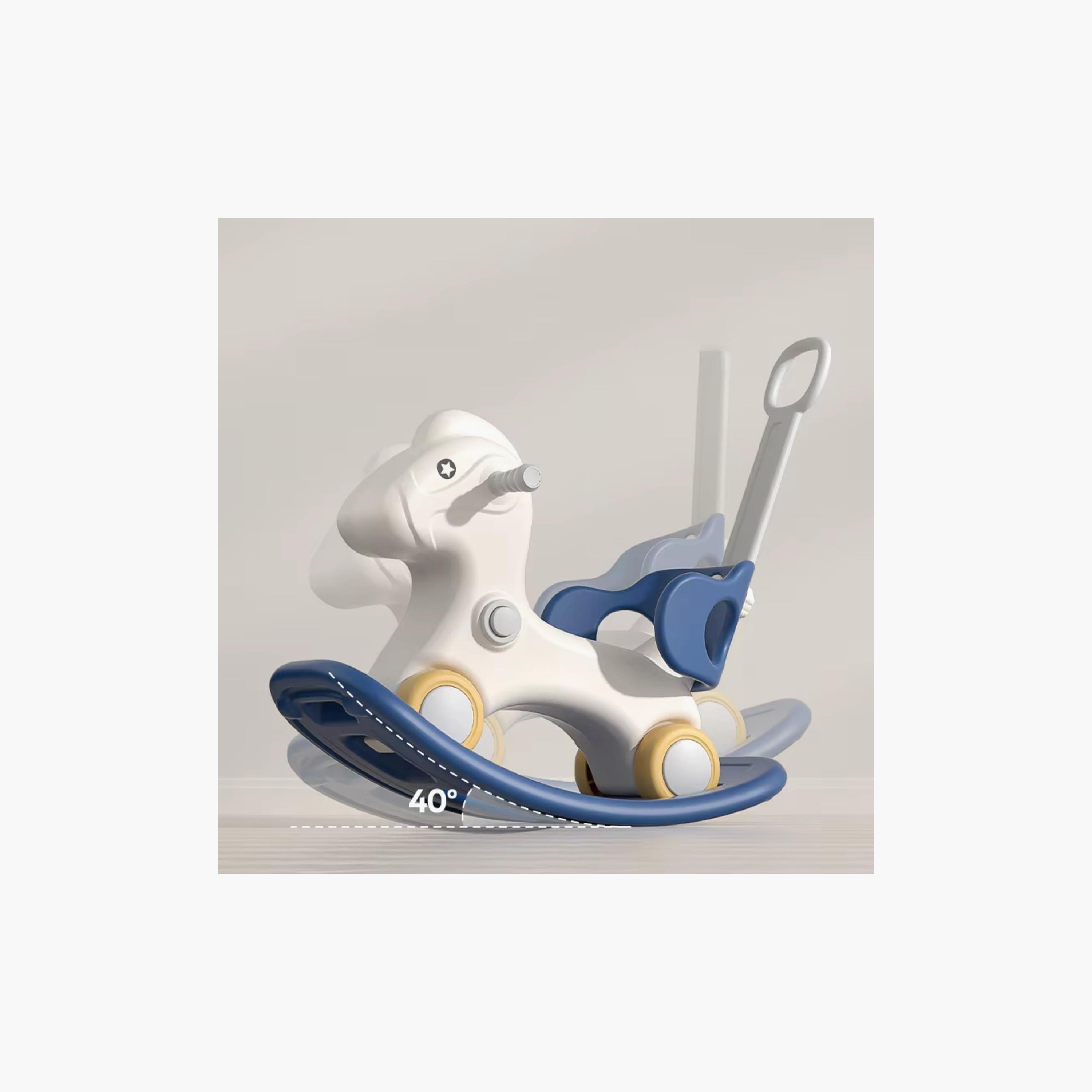Little Angel 3-In-1 Rocking Horse Ride-On Toy With Handle & Backrest-toys-outdoor-bikesandrideons-manualrideons-image-5